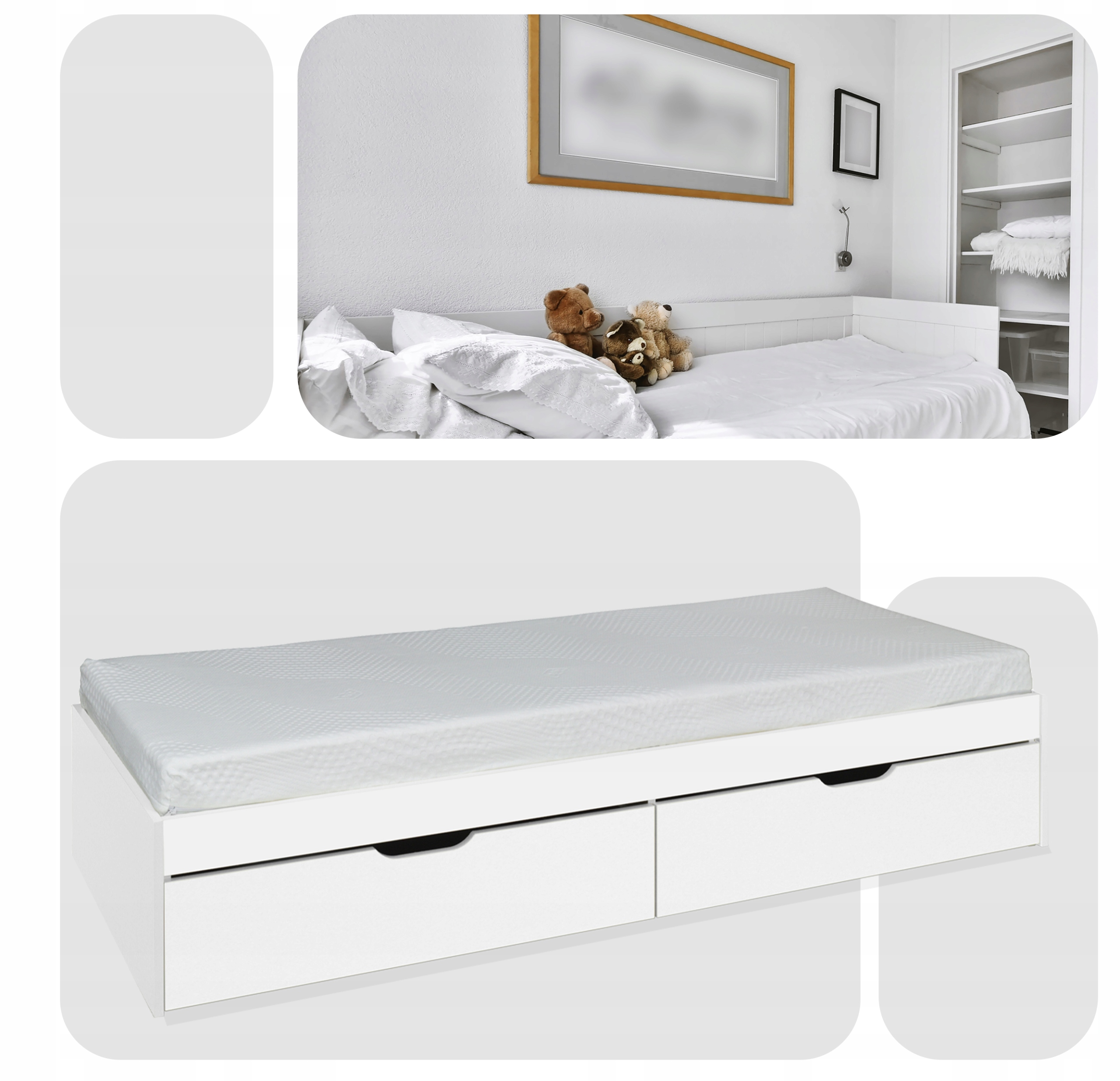 Łóżko dziecięce dla dziecka dzieci młodzieżowe 90x200 cm Lili Family Meble