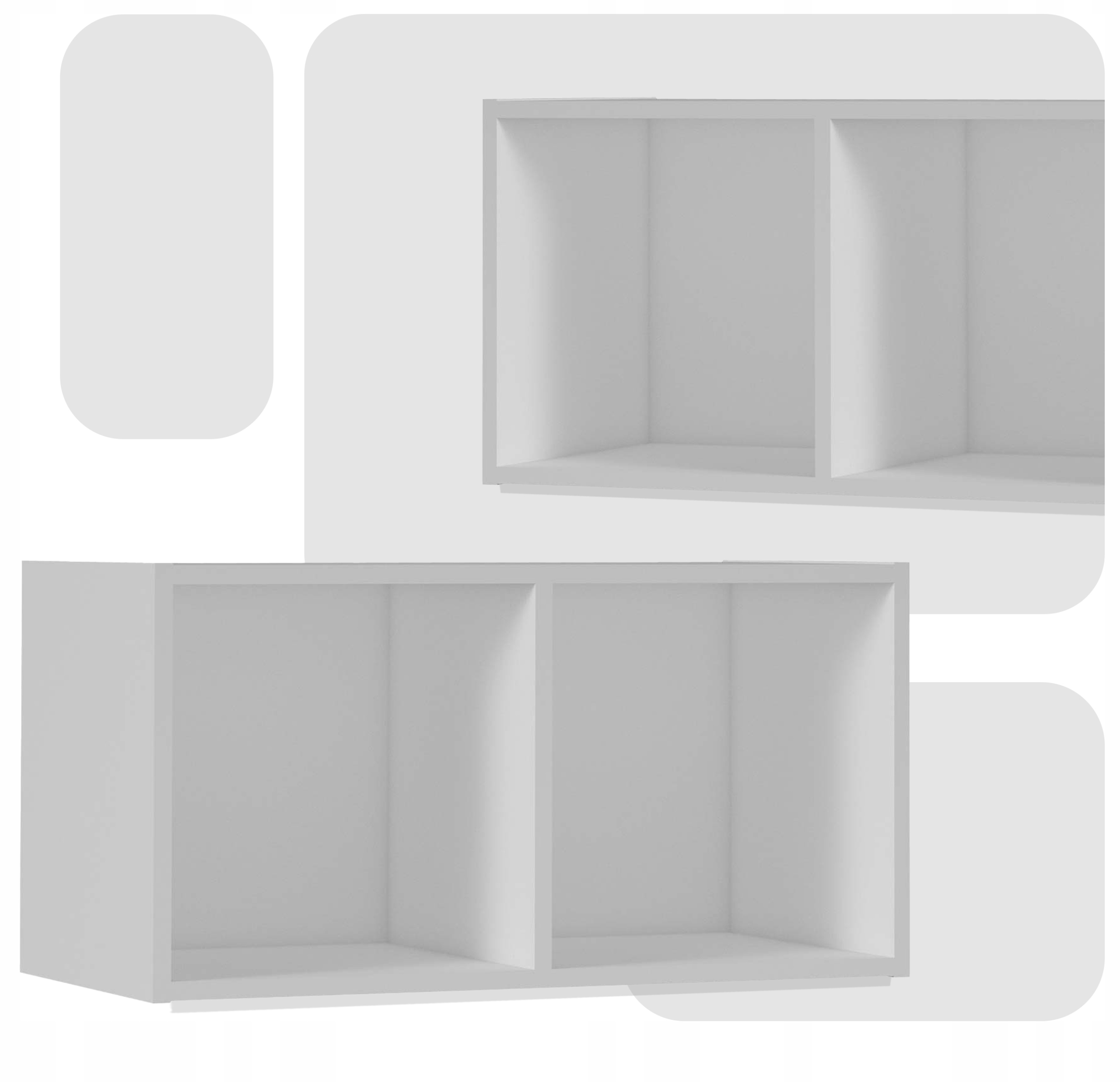 Regał półka organizer pojemnik stojak na płyty winylowe segregatory Cubo 2