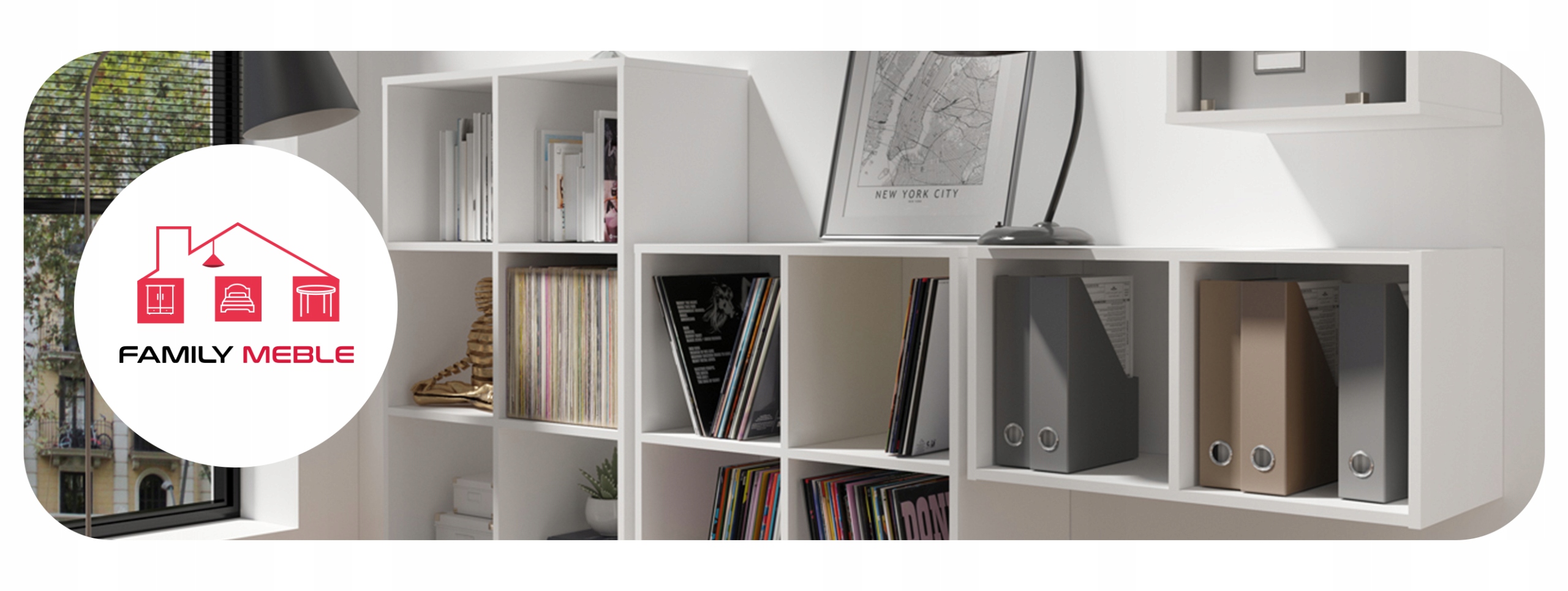 Regał półka organizer pojemnik stojak na płyty winylowe segregatory Cubo 5