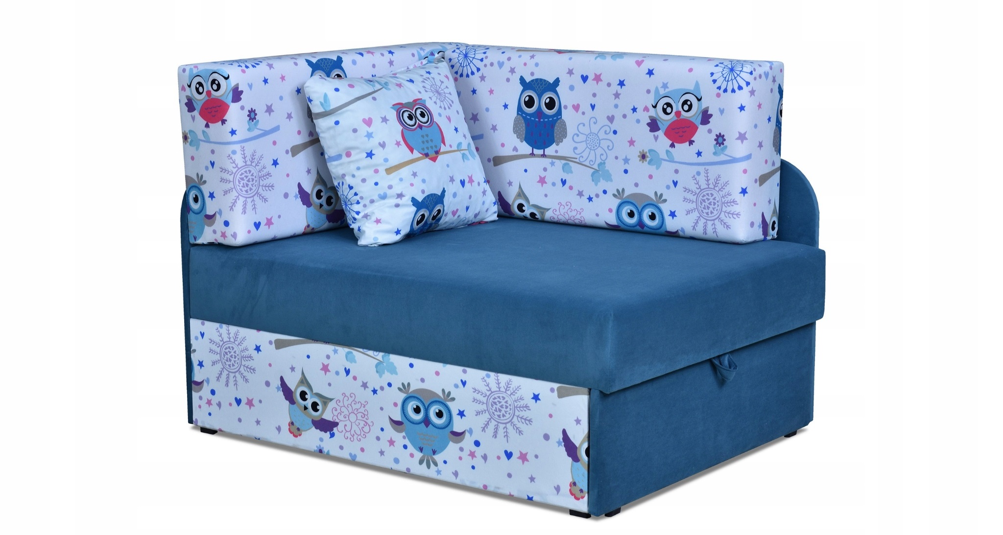 Narożnik dziecięcy Bambino rozkładany pojemnik łóżko dzieci materac kubuś