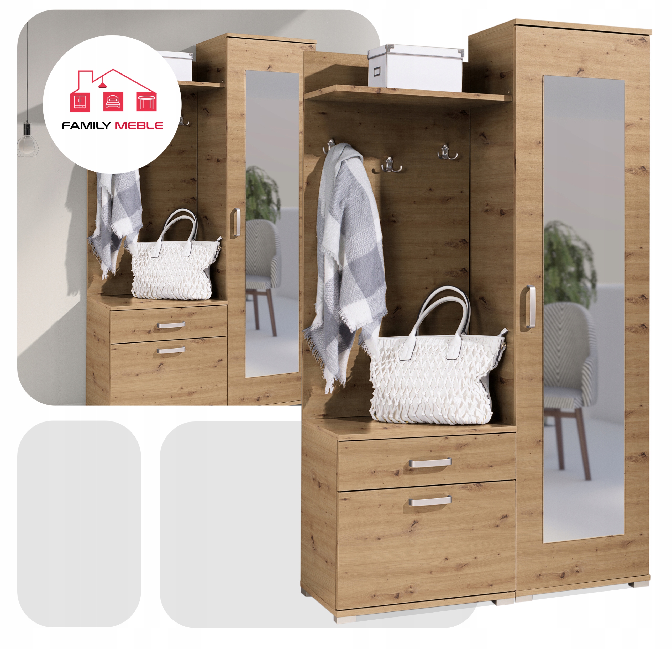 Garderoba przedpokój do przedpokoju szafa szafka na buty Gino Family Meble