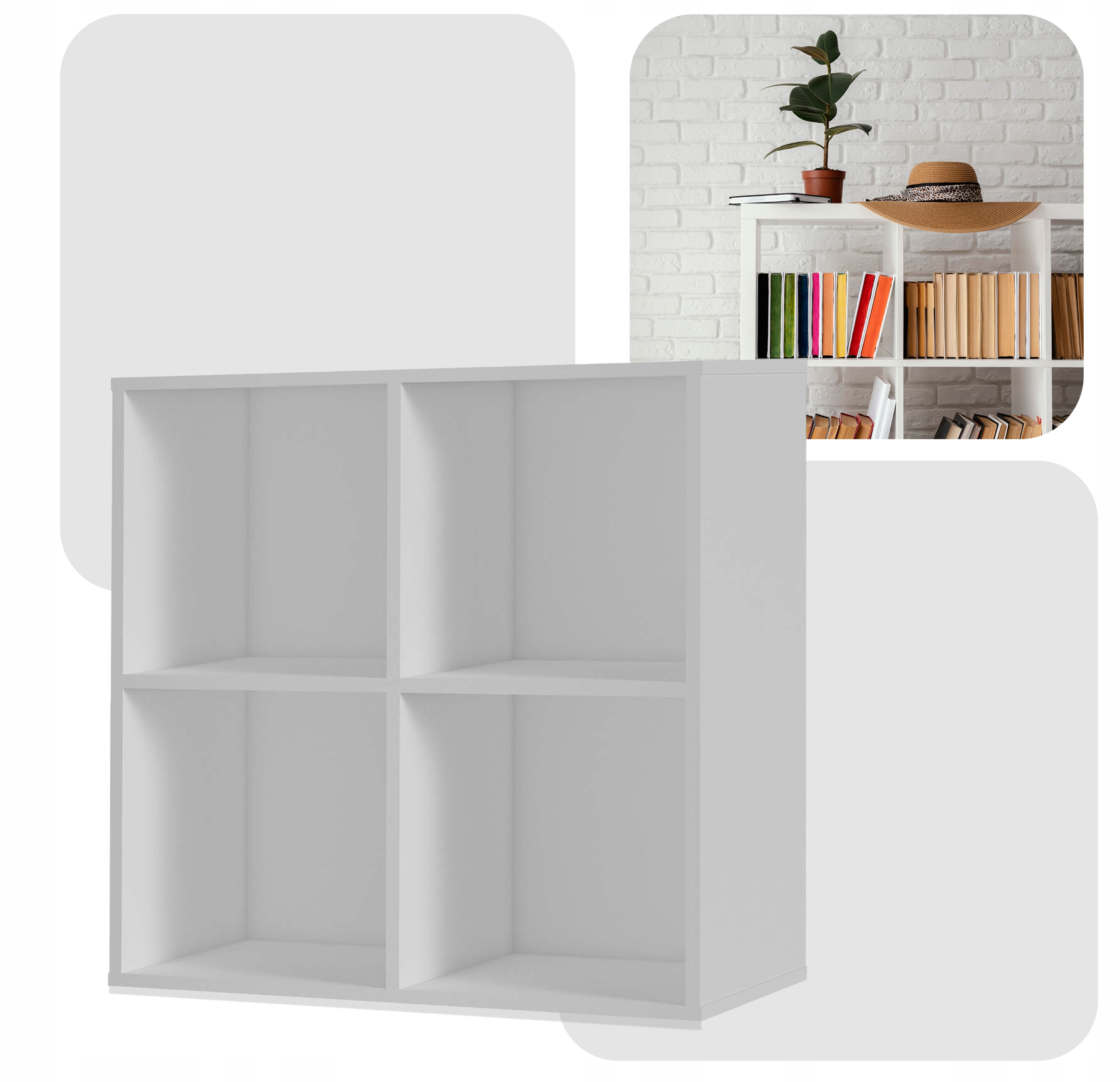 Regał półka organizer pojemnik stojak na płyty winylowe segregatory Cubo 4