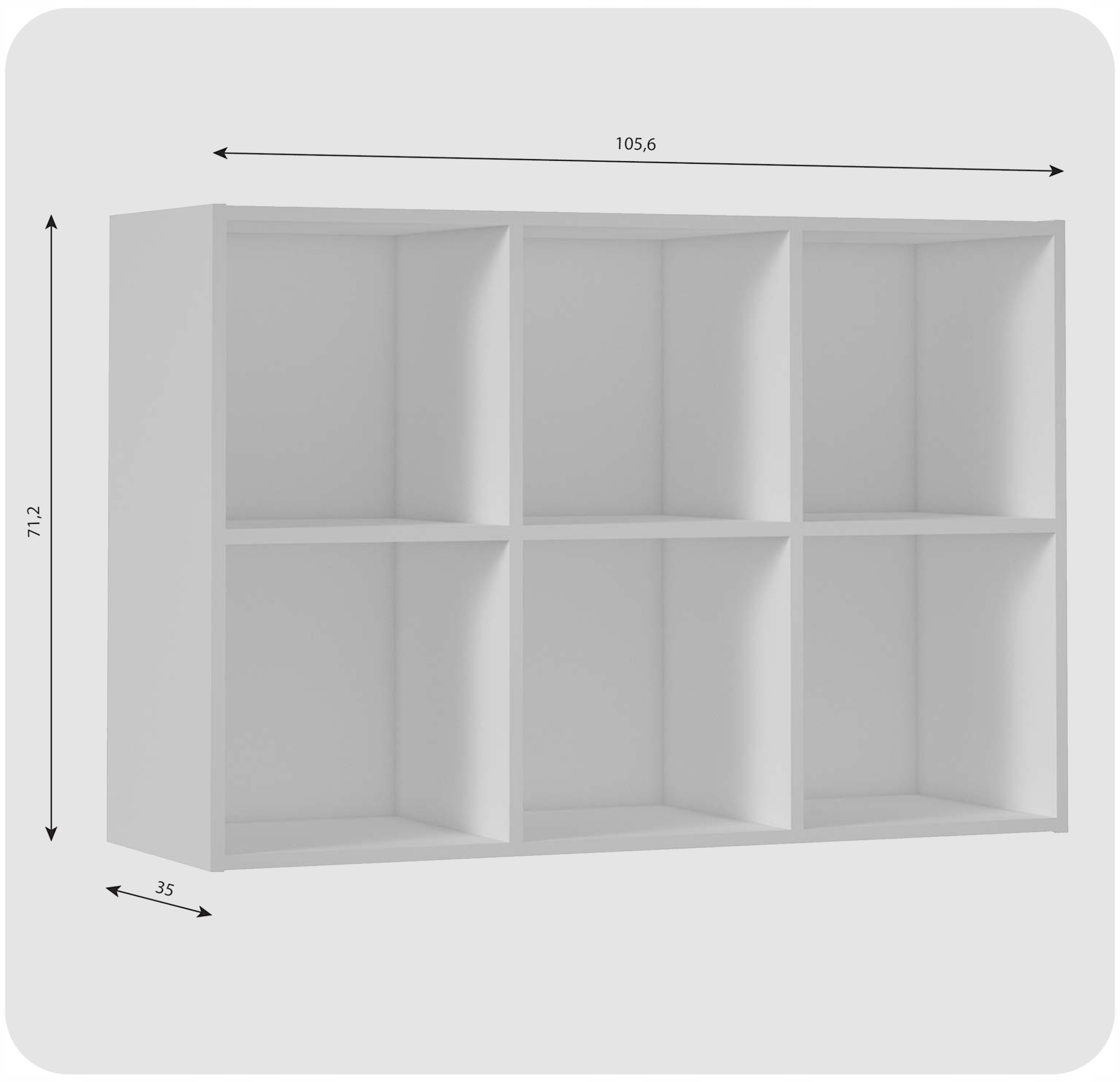 Regał półka organizer pojemnik stojak na płyty winylowe segregatory Cubo 5