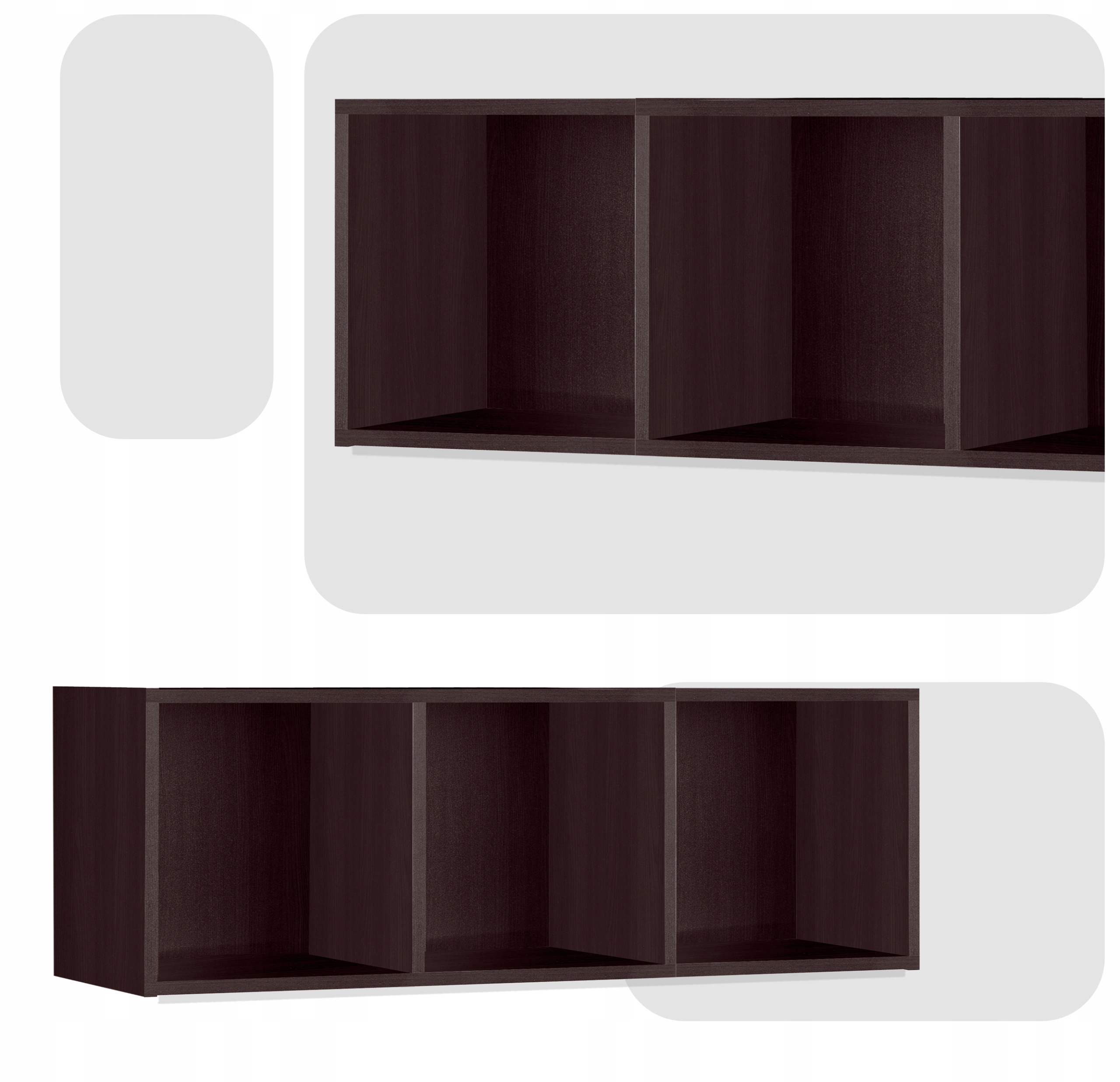 Regał półka organizer pojemnik stojak na płyty winylowe segregatory Cubo 3