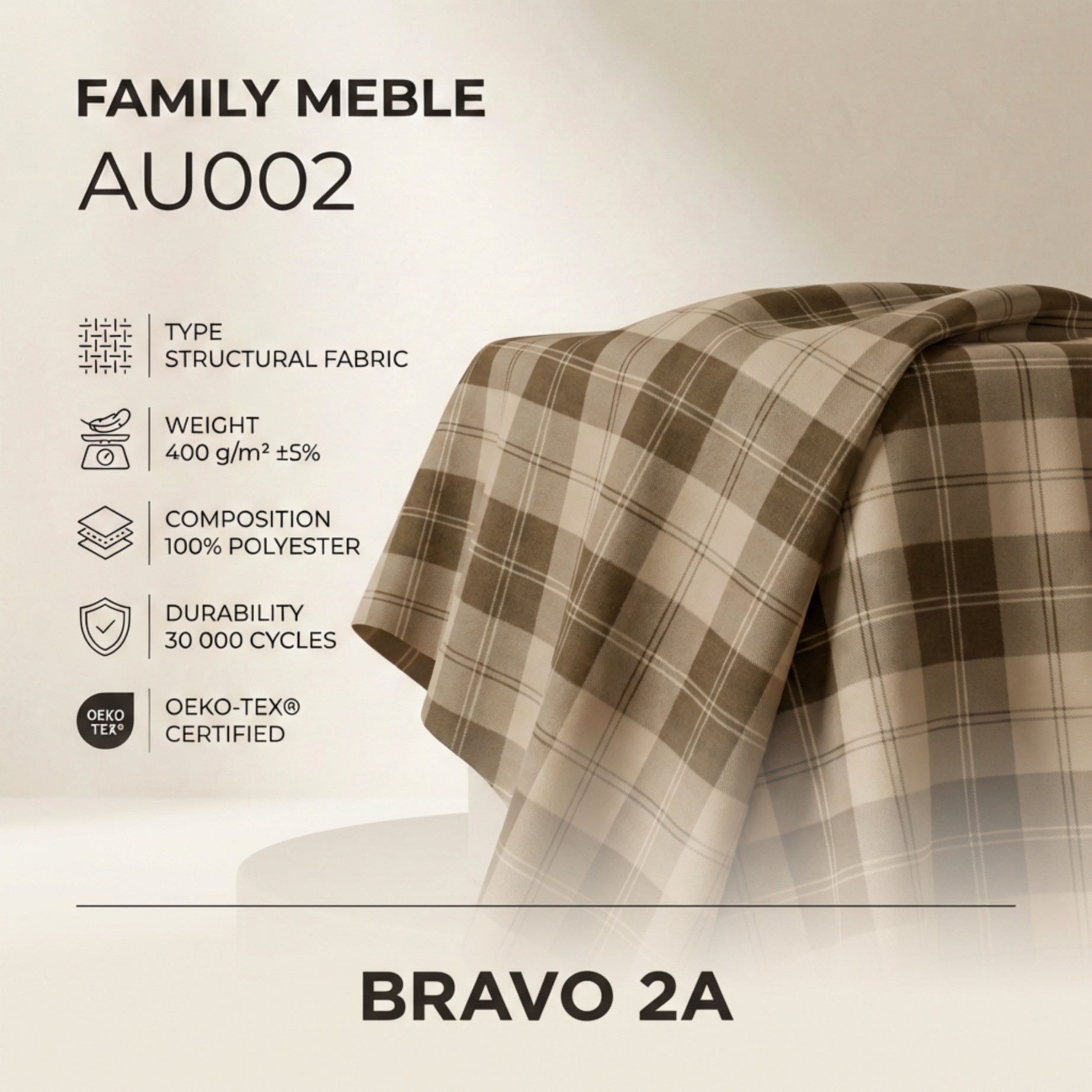 Pufa otwierana podnóżek pojemnik siedzisko brąz Savio Family Meble — tkanina