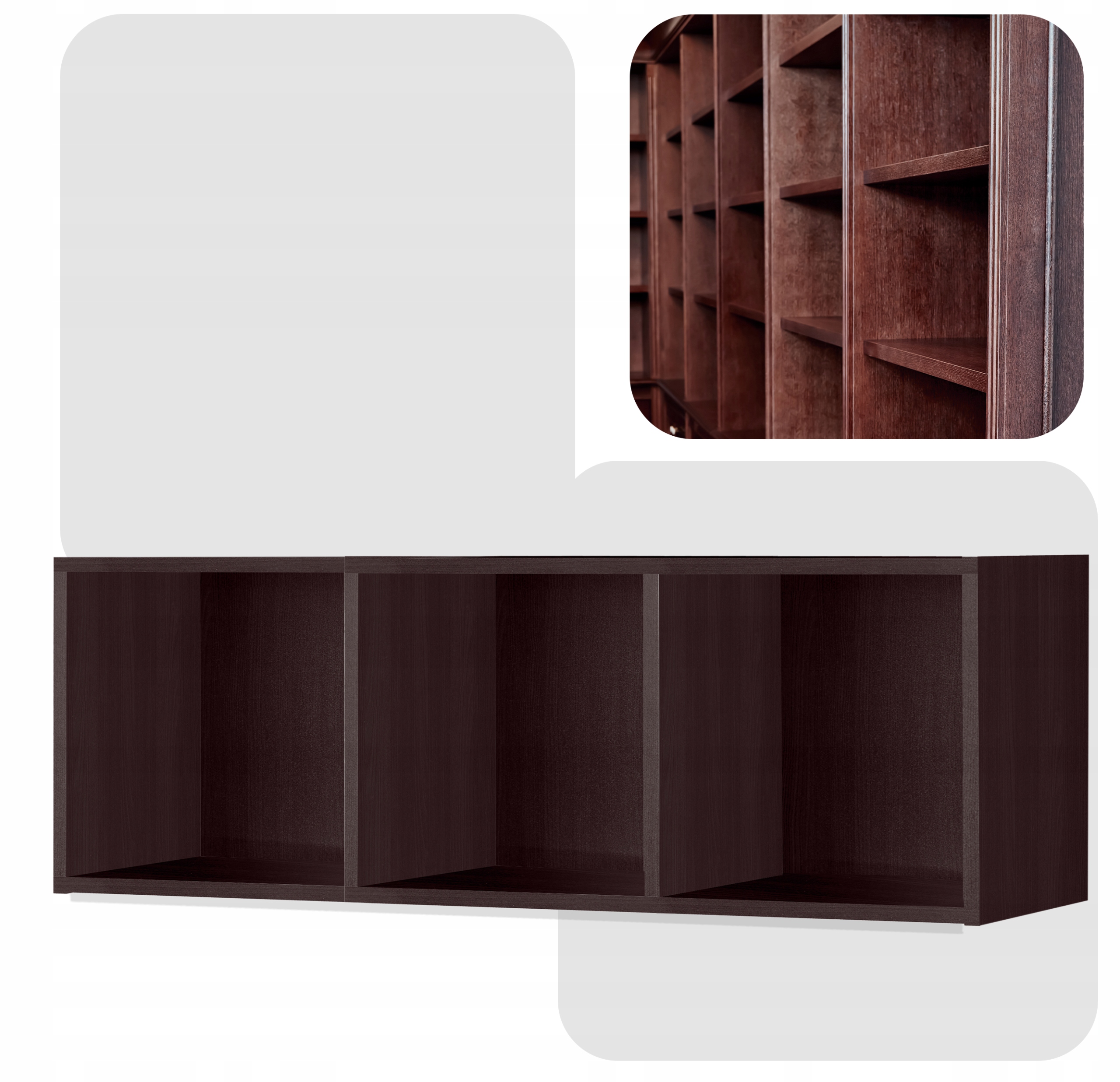 Regał półka organizer pojemnik stojak na płyty winylowe segregatory Cubo 3