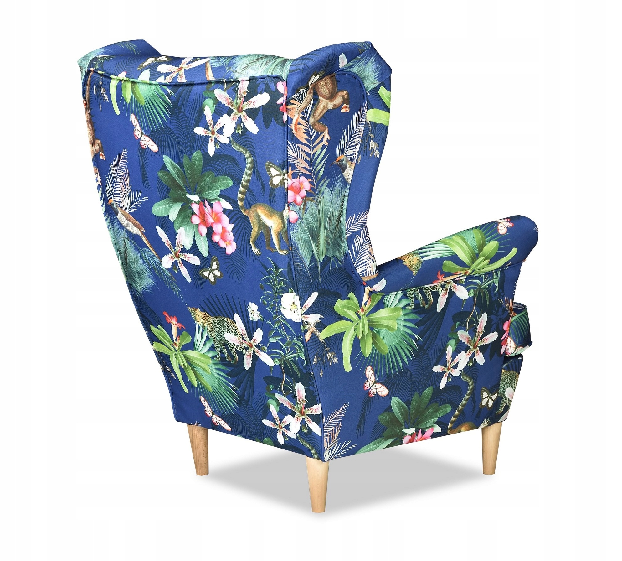 Fotel uszak ARI PRINT skandynawski Family Meble garden zoo wzór dzieci