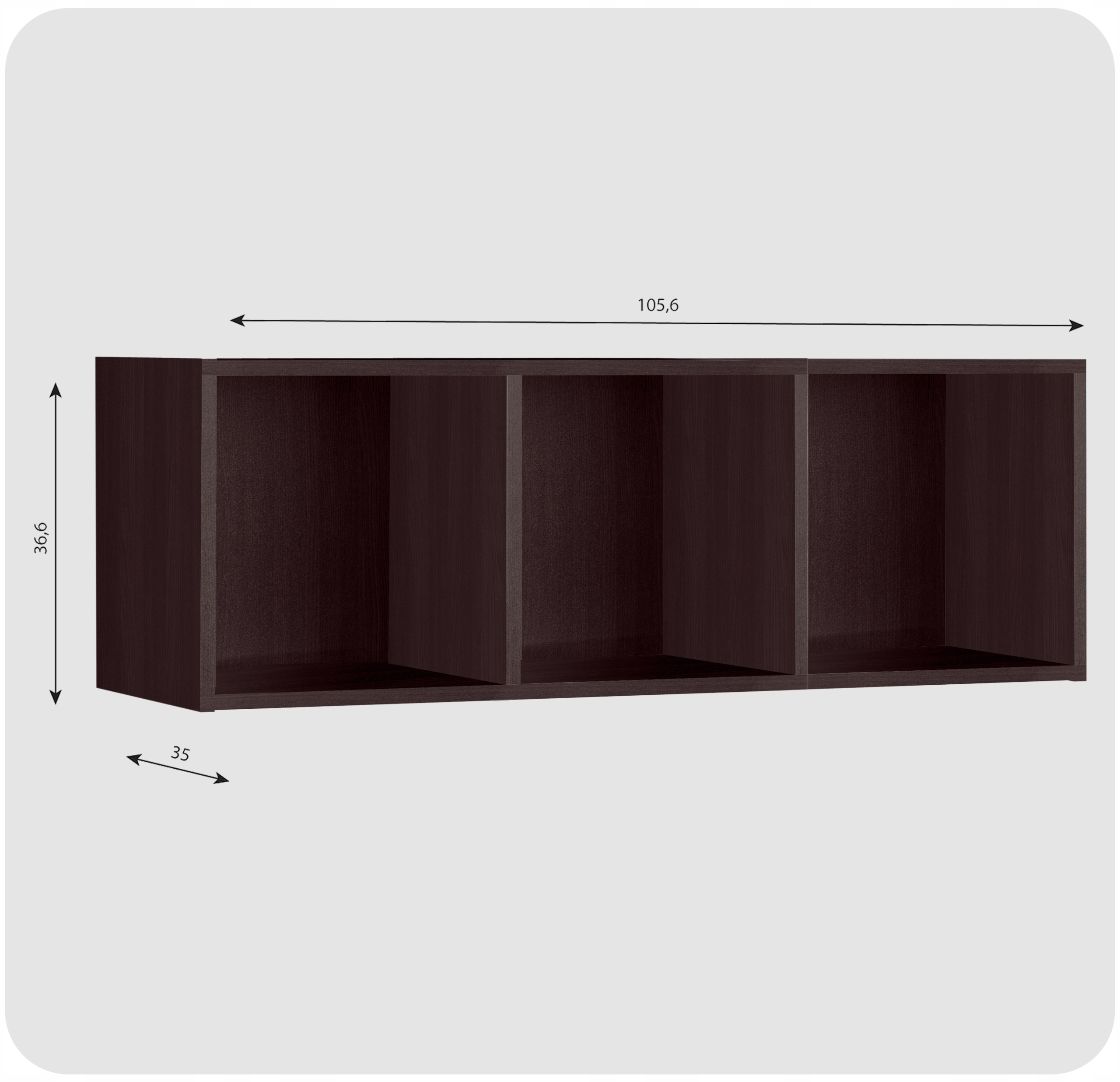 Regał półka organizer pojemnik stojak na płyty winylowe segregatory Cubo 3