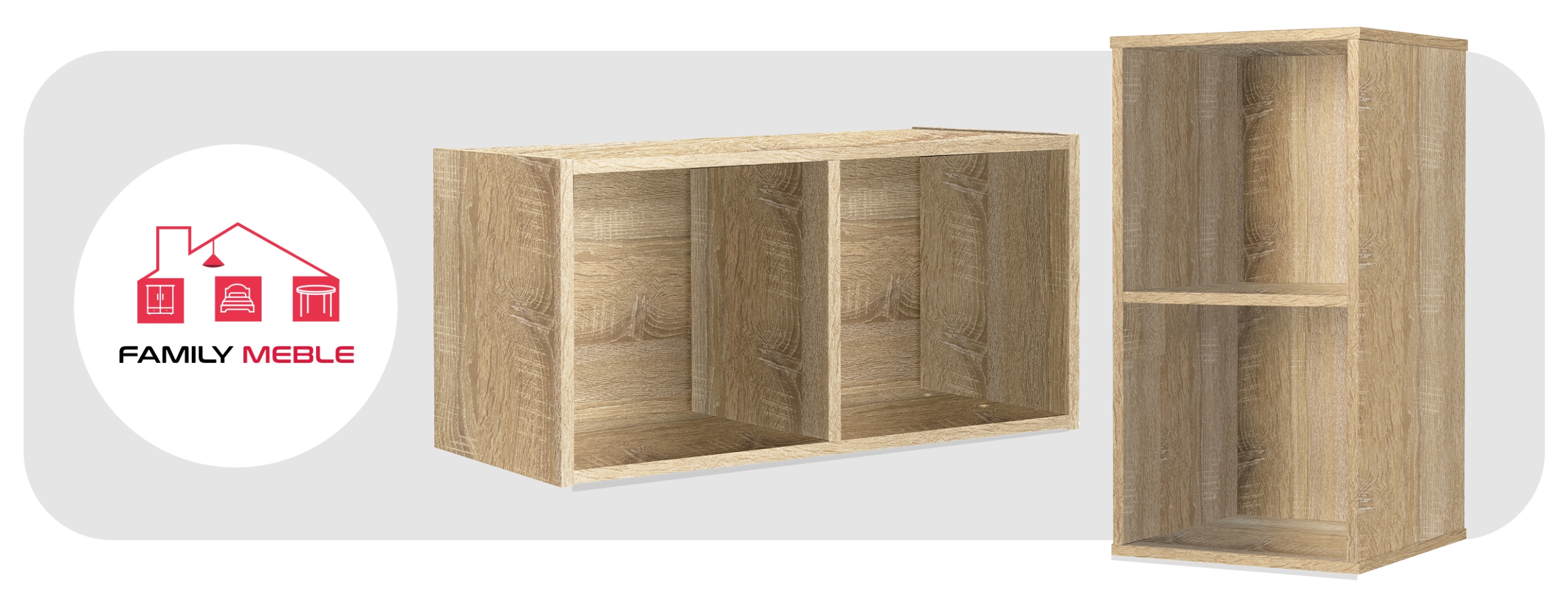 Regał półka organizer pojemnik stojak na płyty winylowe segregatory Cubo 2