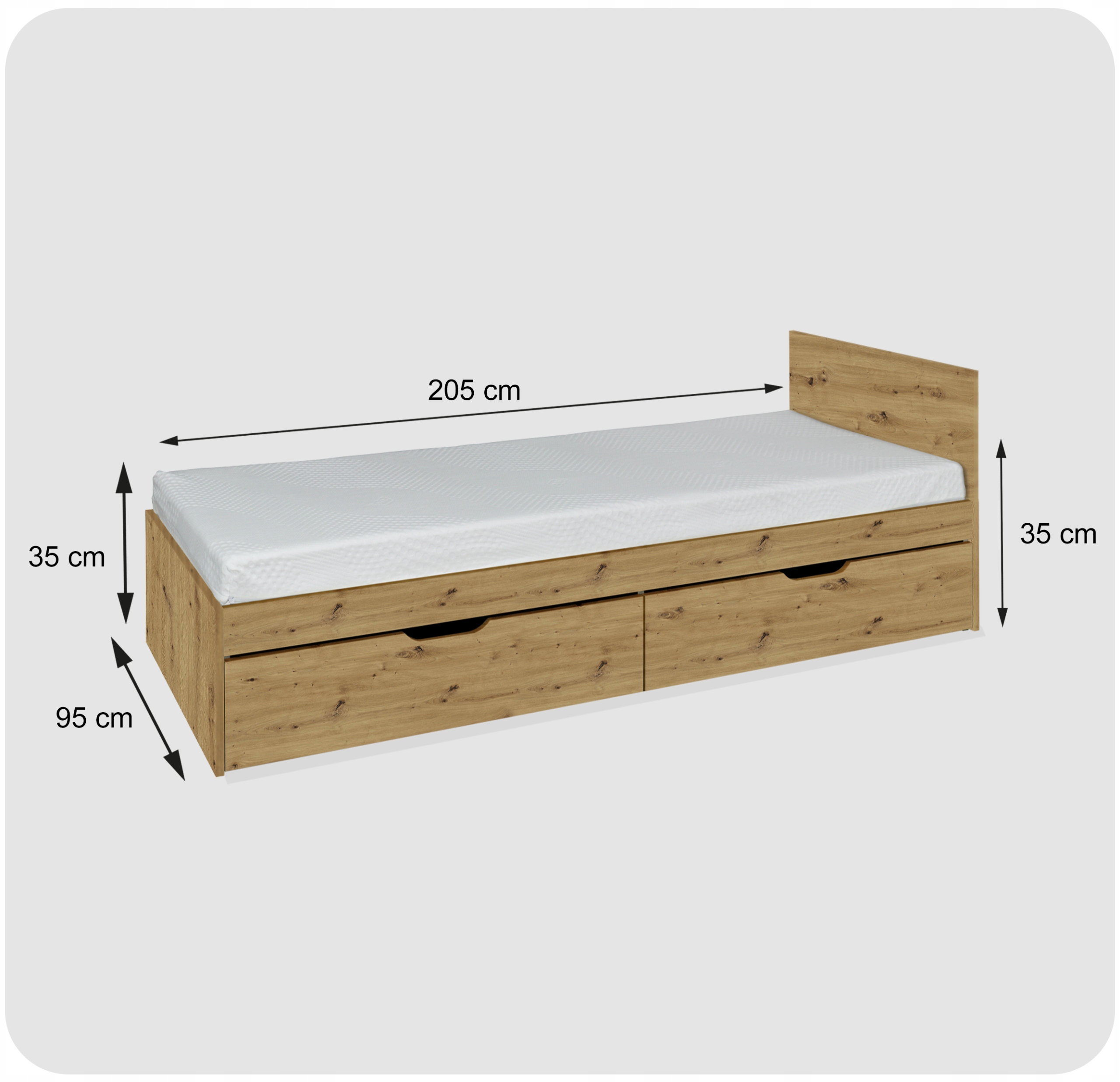 Łóżko dziecięce dla dziecka dzieci młodzieżowe 90x200 cm Lili Family Meble
