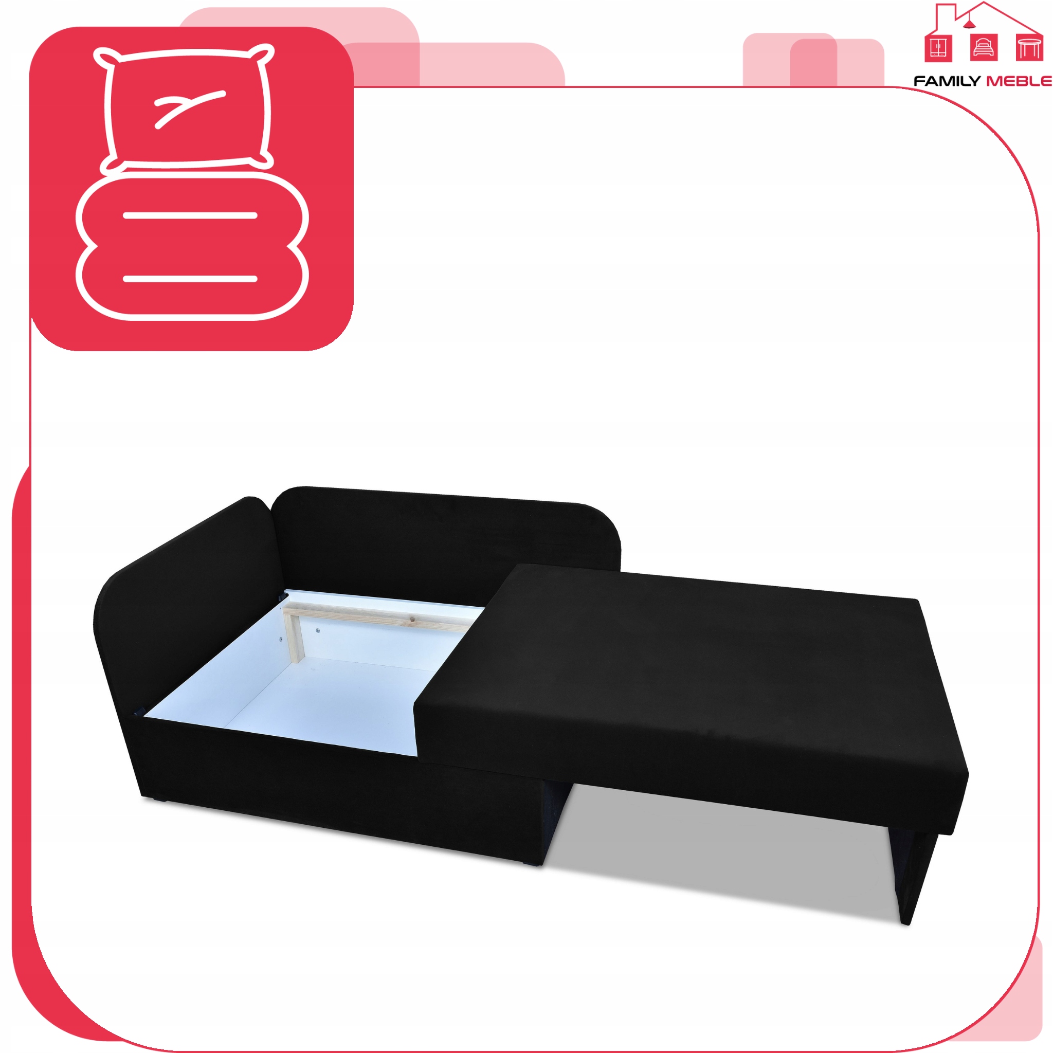 Narożnik dziecięcy Denis rozkładany pojemnik łóżko dla dzieci materac kubuś