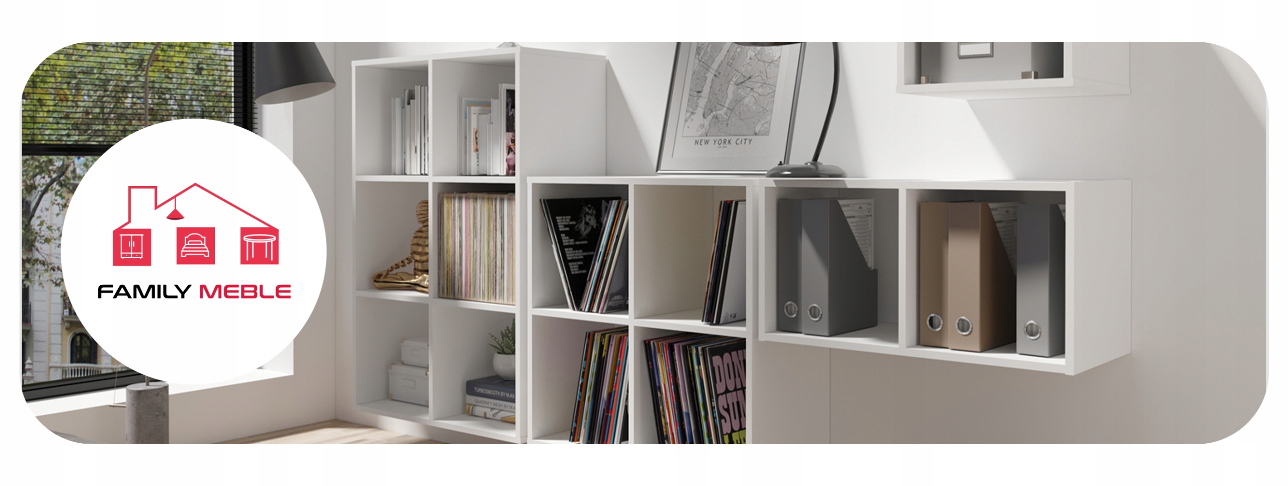 Regał półka organizer pojemnik stojak na płyty winylowe segregatory Cubo 2