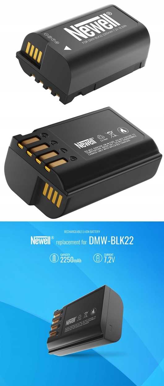 Zestaw Do Panasonic 1 Akumulator Dmw-Blk22 +Ładowarka Dl-Usb-C - Newell ...