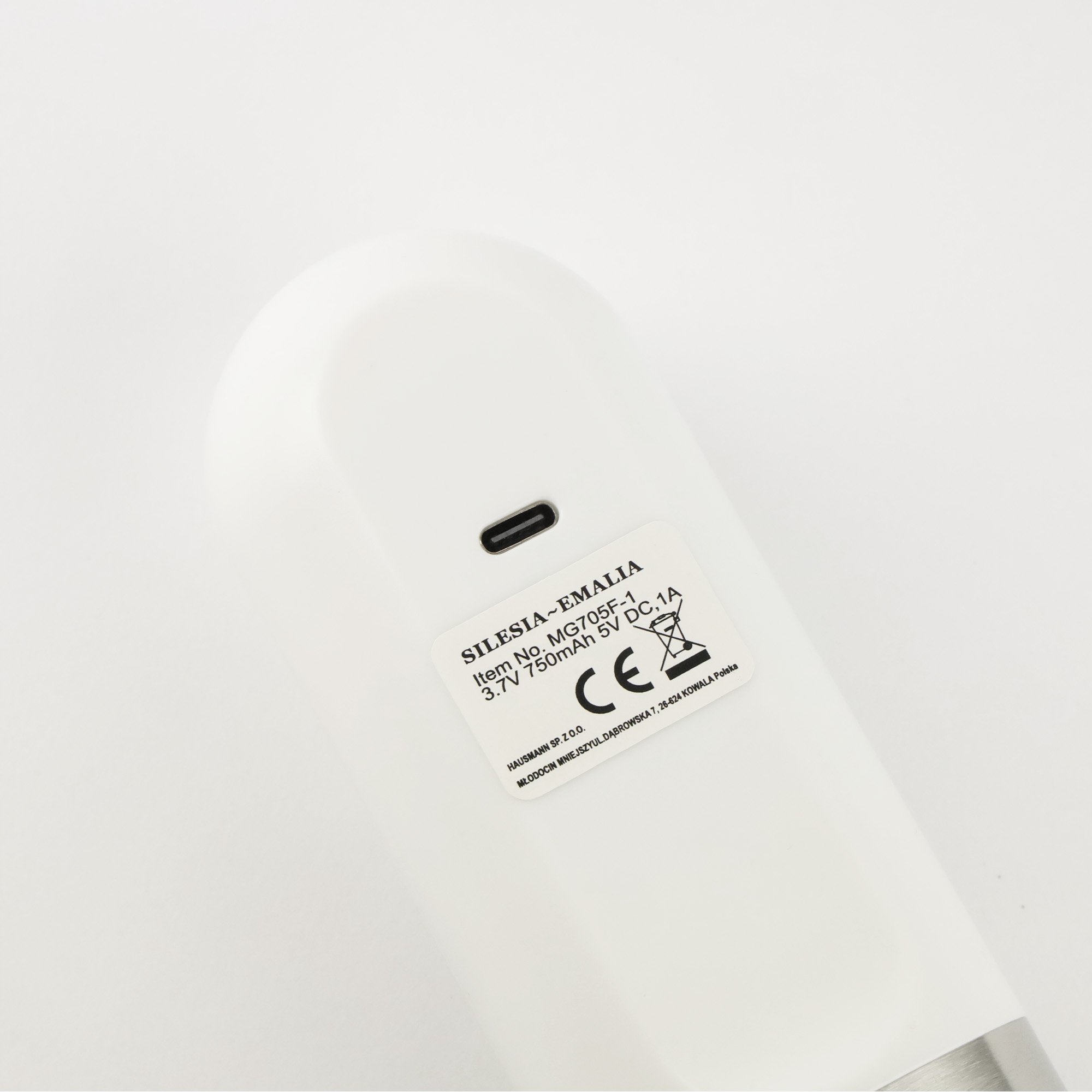 MŁYNEK ELEKTRYCZNY DO MIELENIA BIAŁY PRZYPRAW SOLI PIEPRZU PRZYPRAW NA USB