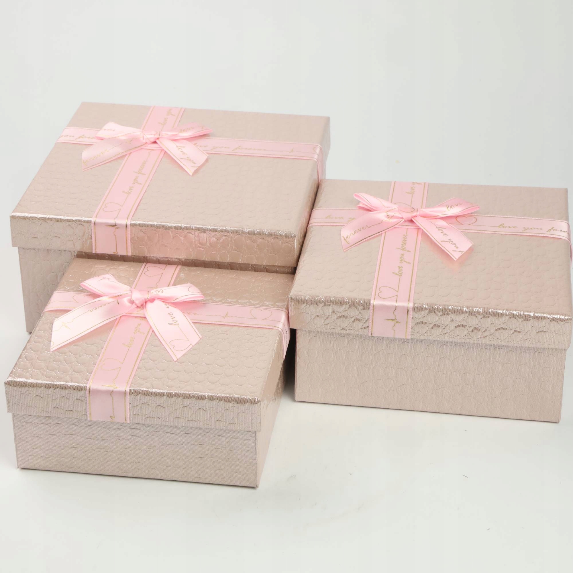 KPL 3 PUDEŁKA PREZENTOWE NA PREZENT URODZINOWY ŚWIĄTECZNY RÓŻNE ROZMIARY