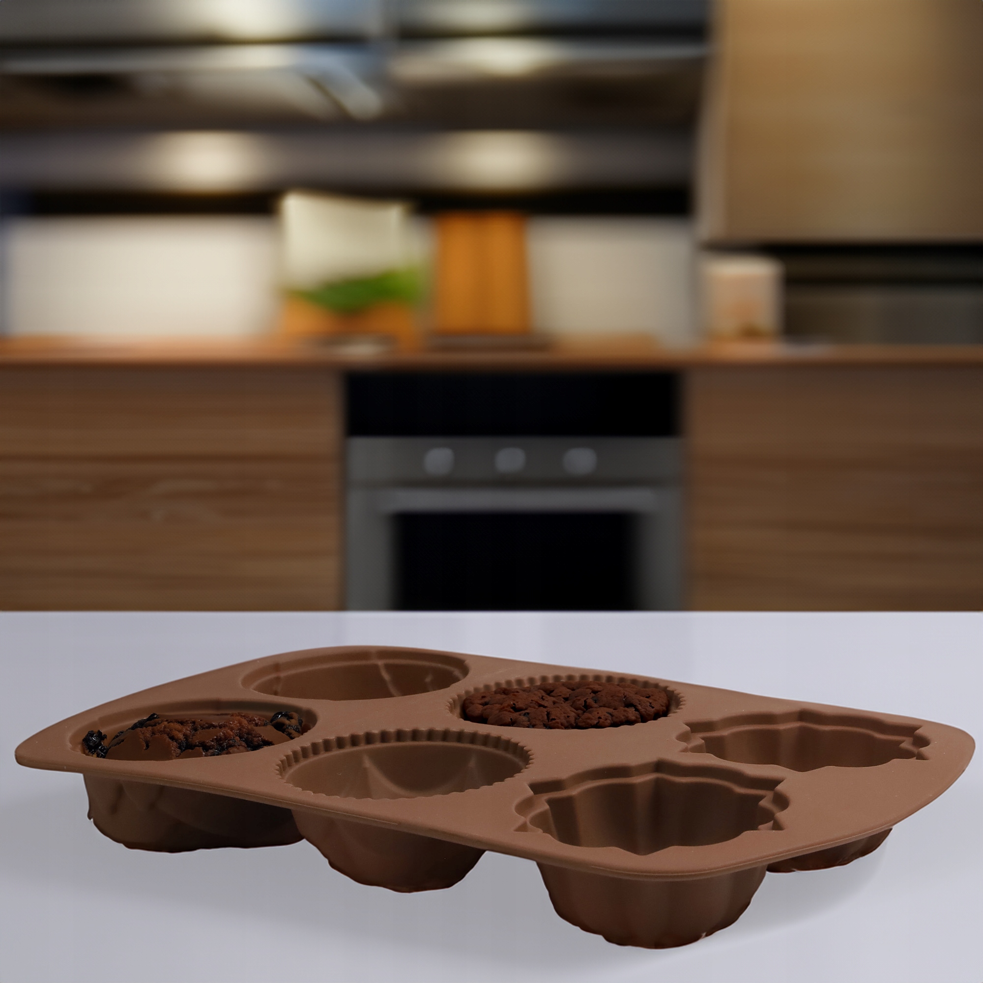 FORMA SILIKONOWA DO MUFFINEK MASY CUKIERNICZEJ CIASTA CZEKOLADY PRALIN