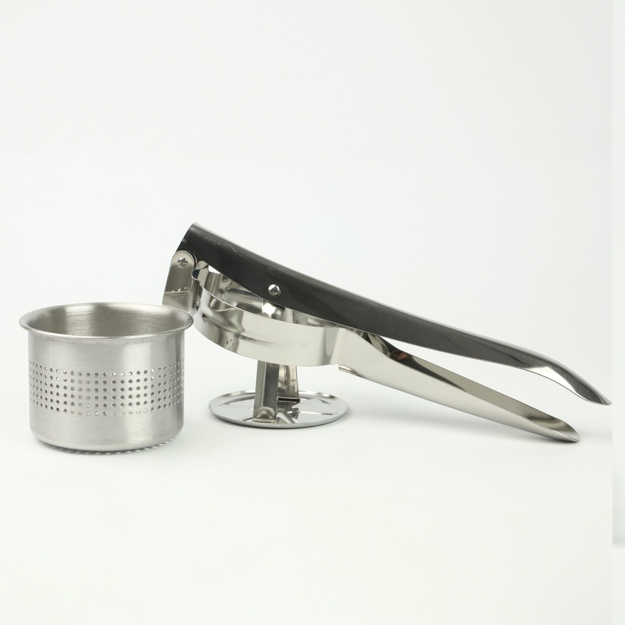 PRASKA DO ZIEMNIAKÓW ROZDRABNIACZ ZGNIATACZ STAL NIERDZEWNA