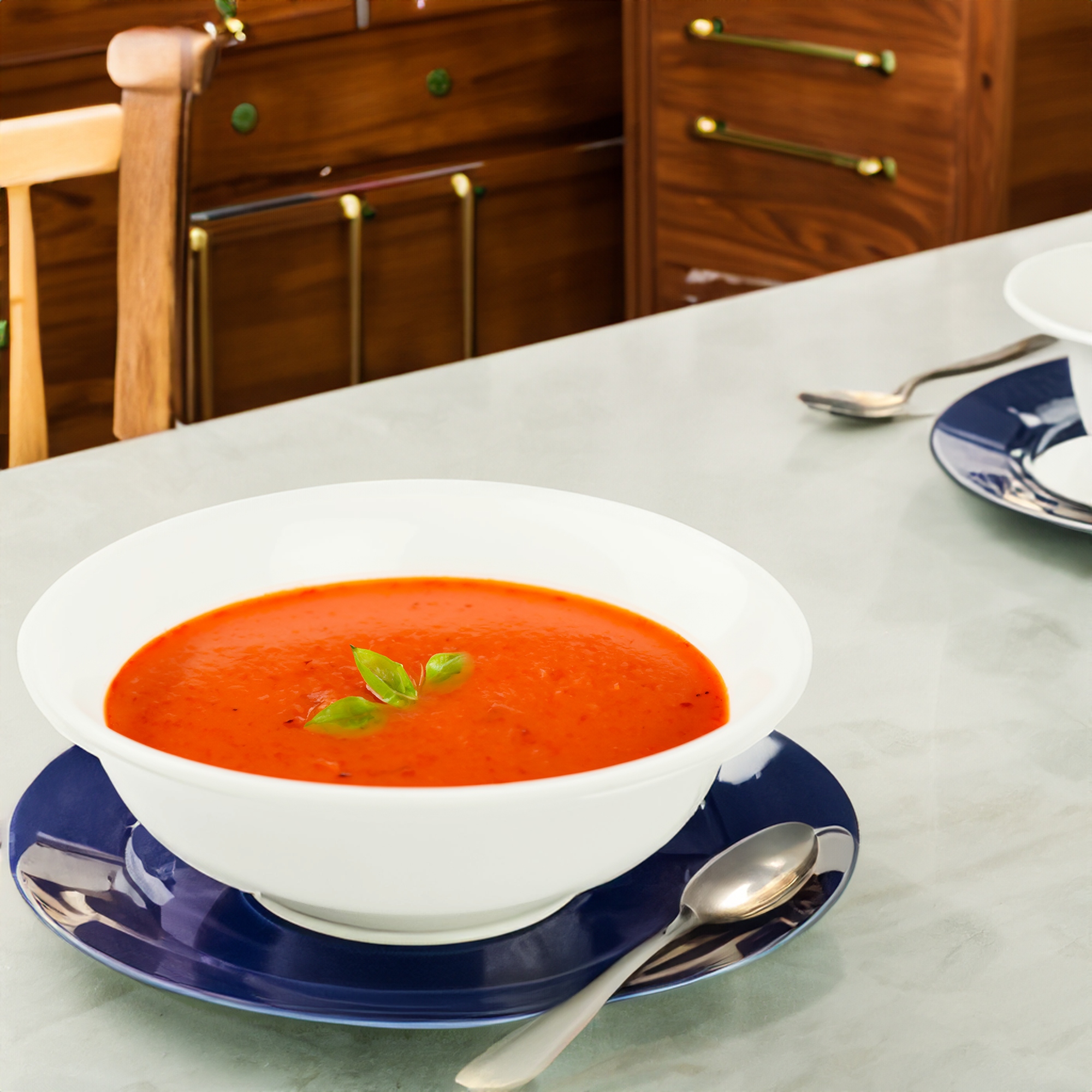 GŁĘBOKI TALERZ NA ZUPĘ DO OBIADU PORCELANOWY BIAŁY 22 CM