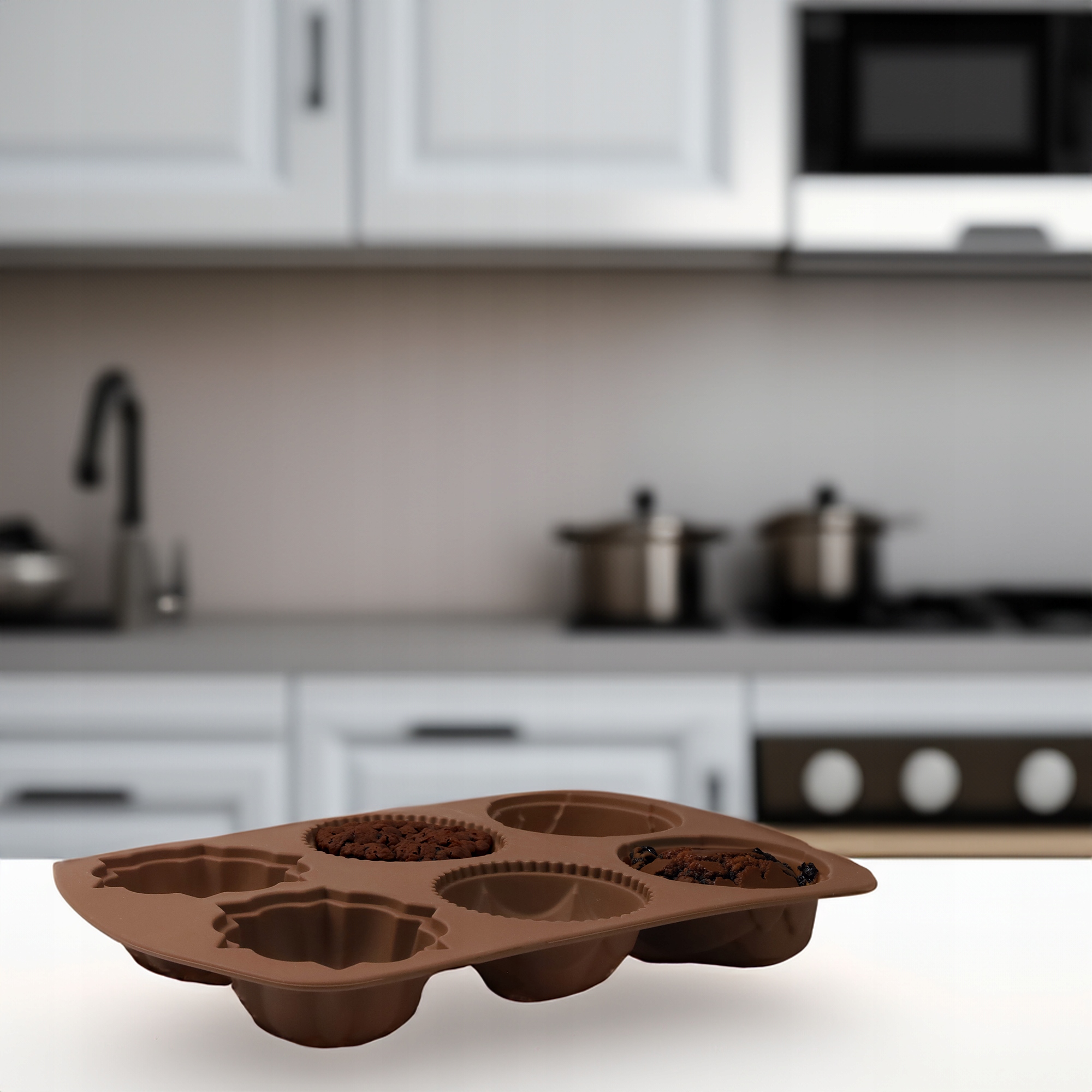 FORMA SILIKONOWA DO MUFFINEK MASY CUKIERNICZEJ CIASTA CZEKOLADY PRALIN