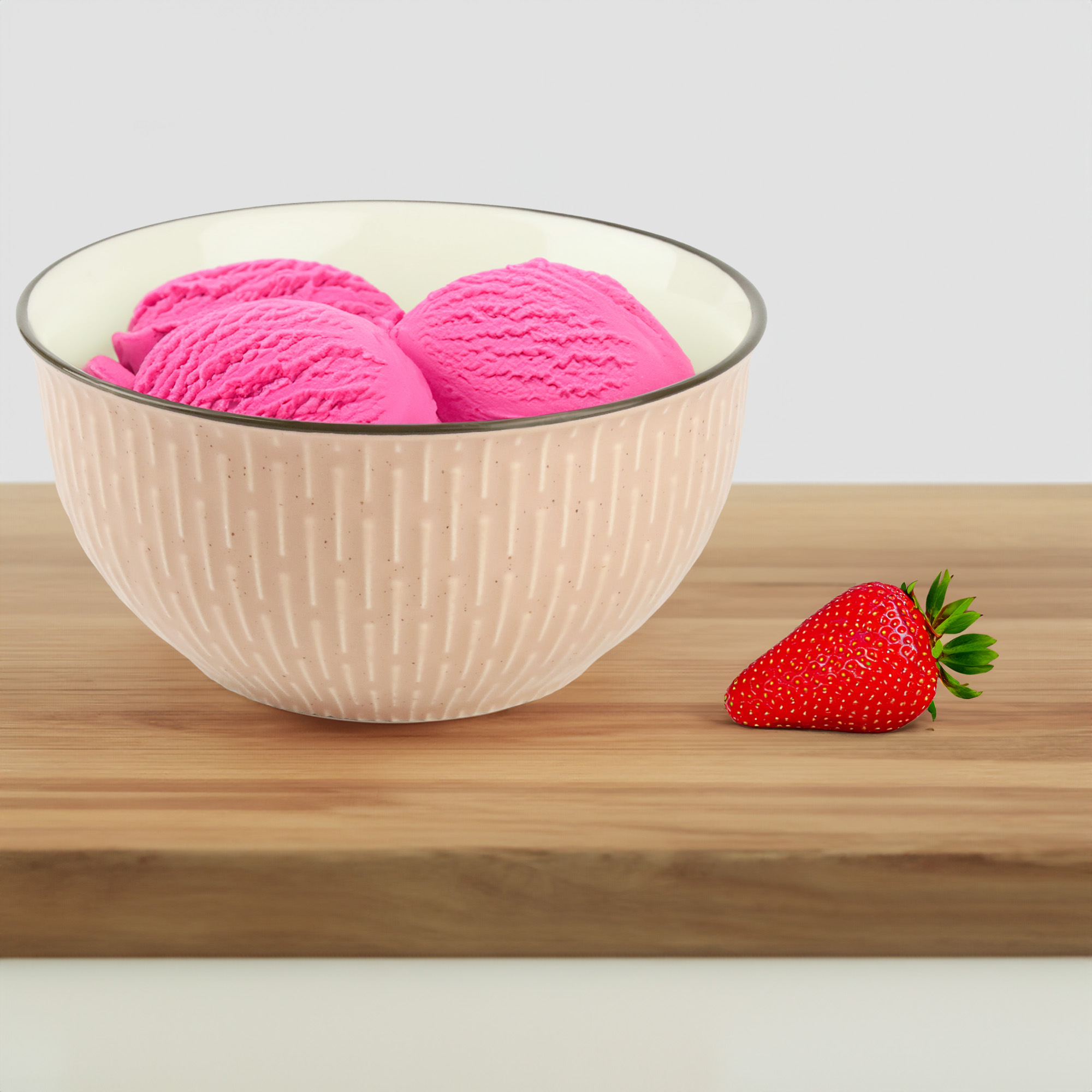 CERAMICZNA SALATERKA NA ZUPĘ OWOCE PRZEKĄSKI RÓŻOWA ZDOBIONA Z WZOREM