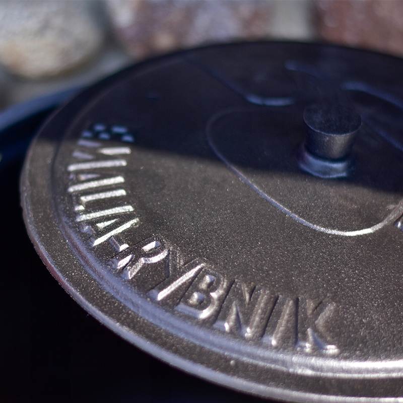 KOCIOŁEK emaliowany garnek myśliwski 4l na ognisko