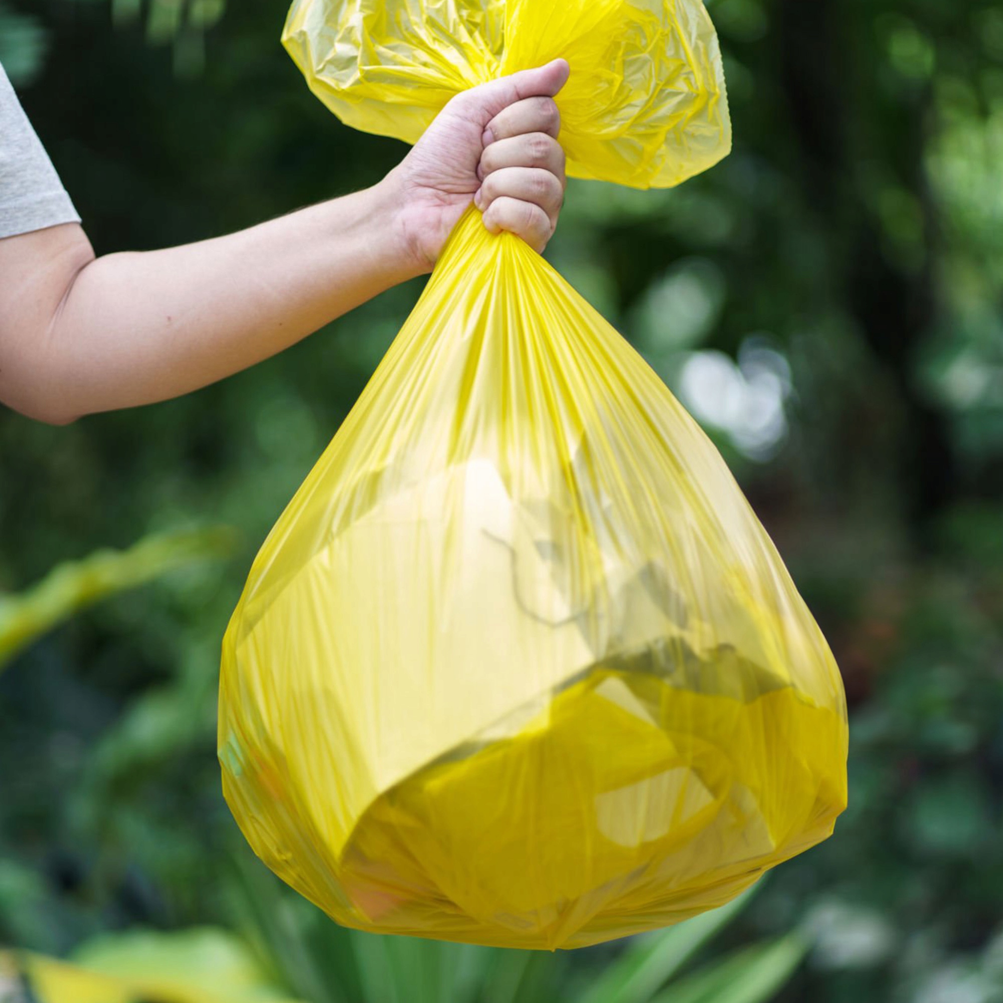 WORKI NA ŚMIECI 35L 15SZT ZÓŁTE DO SEGREGACJI NA ODPADY WYTRZYMAŁE