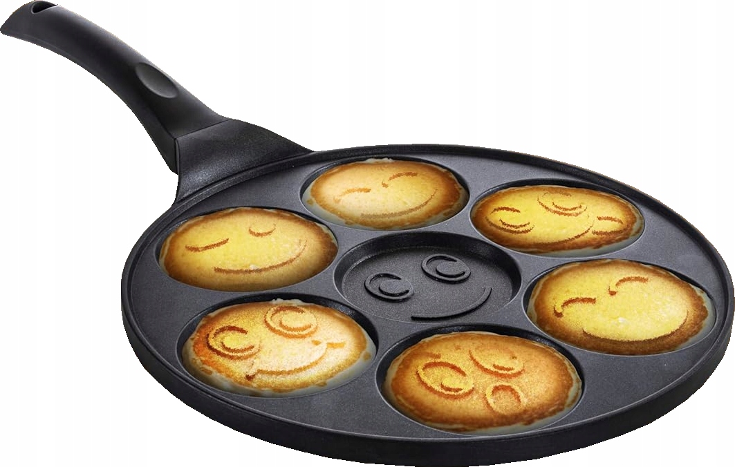 PATELNIA DO NALEŚNIKÓW PLACKÓW PANCAKES JAJEK HAMBURGERÓW ZE WZORAMI EMOJI
