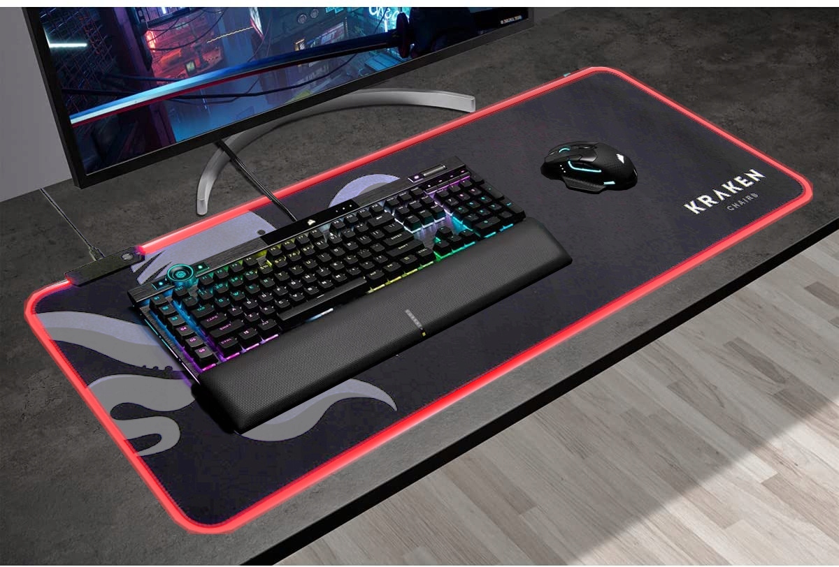 PODKŁADKA POD MYSZ GAMINGOWA RGB XXXL mousepad LED