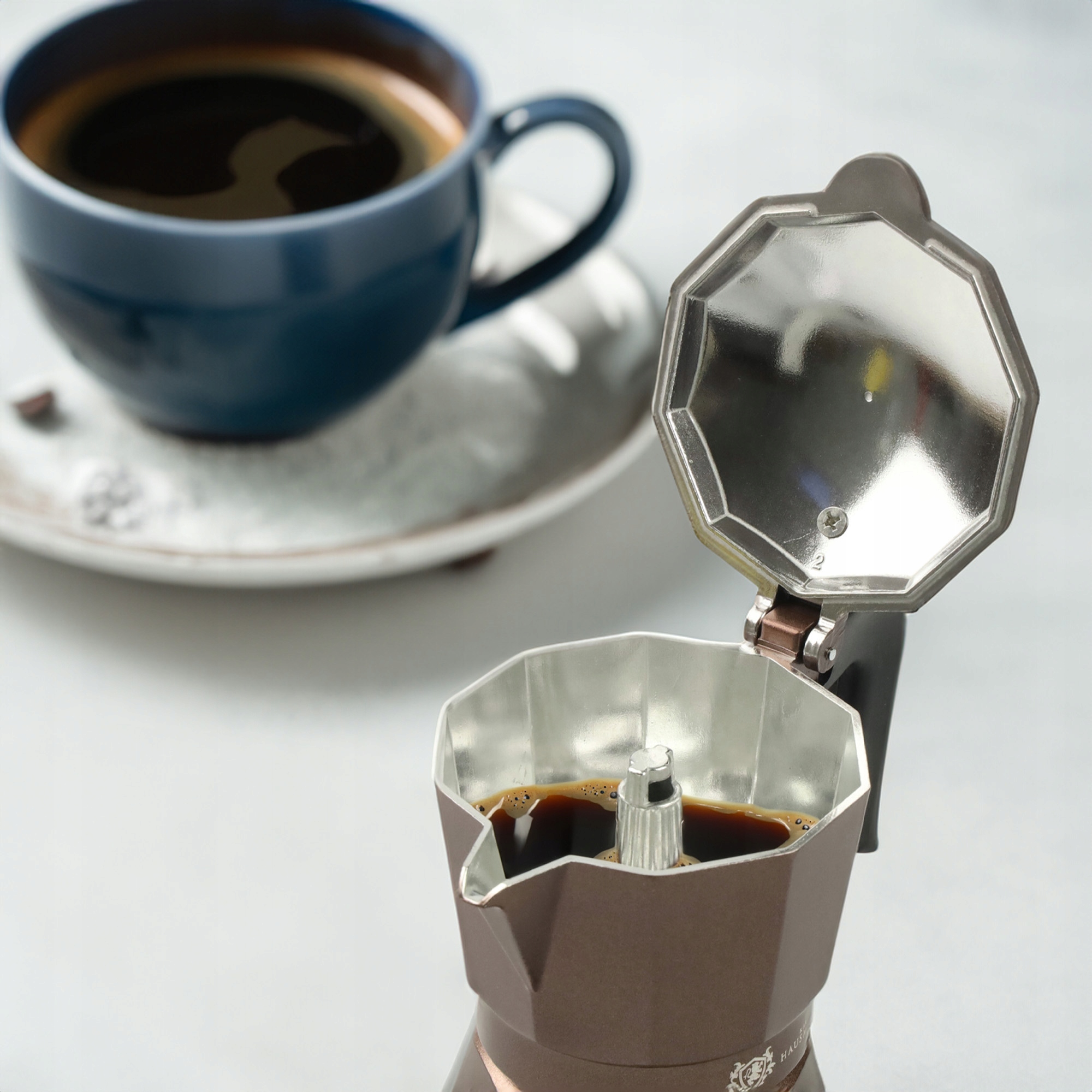 KAWIARKA ALUMINIOWA ZAPARZACZ DO KAWY KAFIETERKA WŁOSKA MOKA NA 3 KAWY