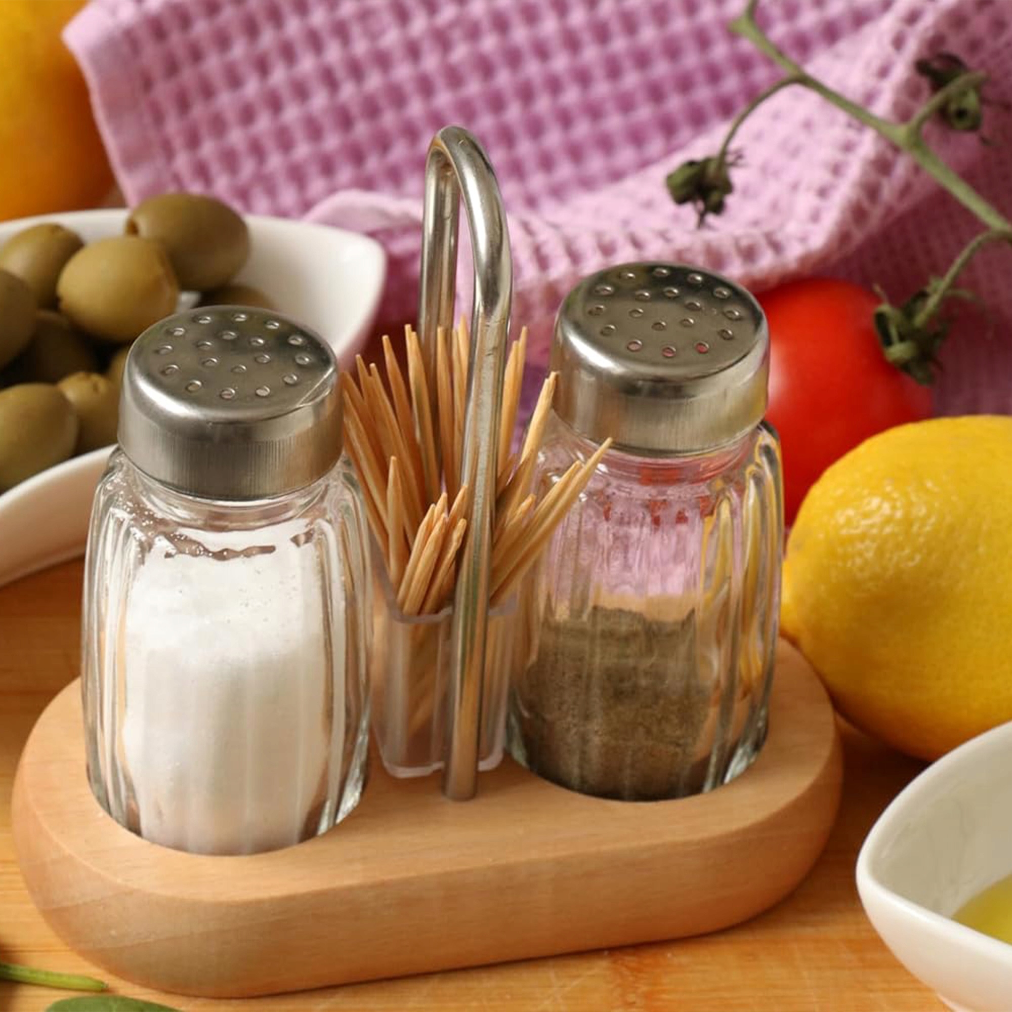 KPL SOLNICZKA PIEPRZNICZKA PRZYPRAWNIK POJEMNIKI NA SÓL PIEPRZ NA POSTAWCE