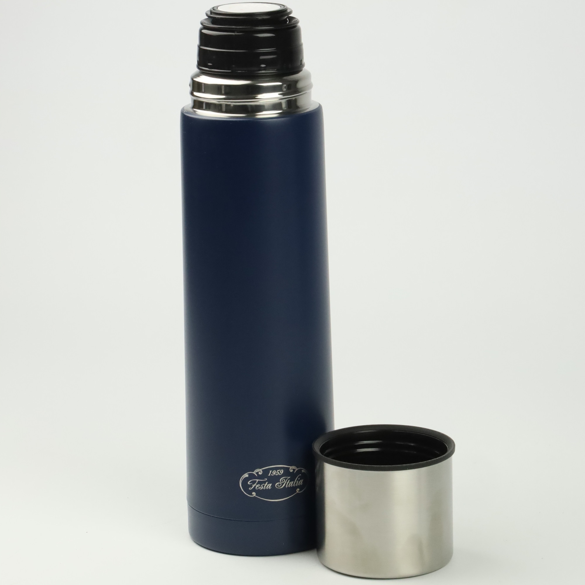 TERMOS GRANATOWY TERMICZNY 750ML STAL NIERDZEWNA BIDON NA GORĄCE NAPOJE