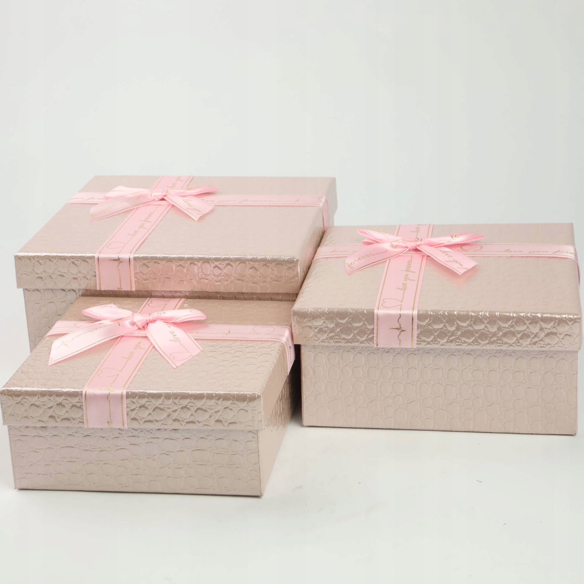 KPL 3 PUDEŁKA PREZENTOWE NA PREZENT URODZINOWY ŚWIĄTECZNY RÓŻNE ROZMIARY