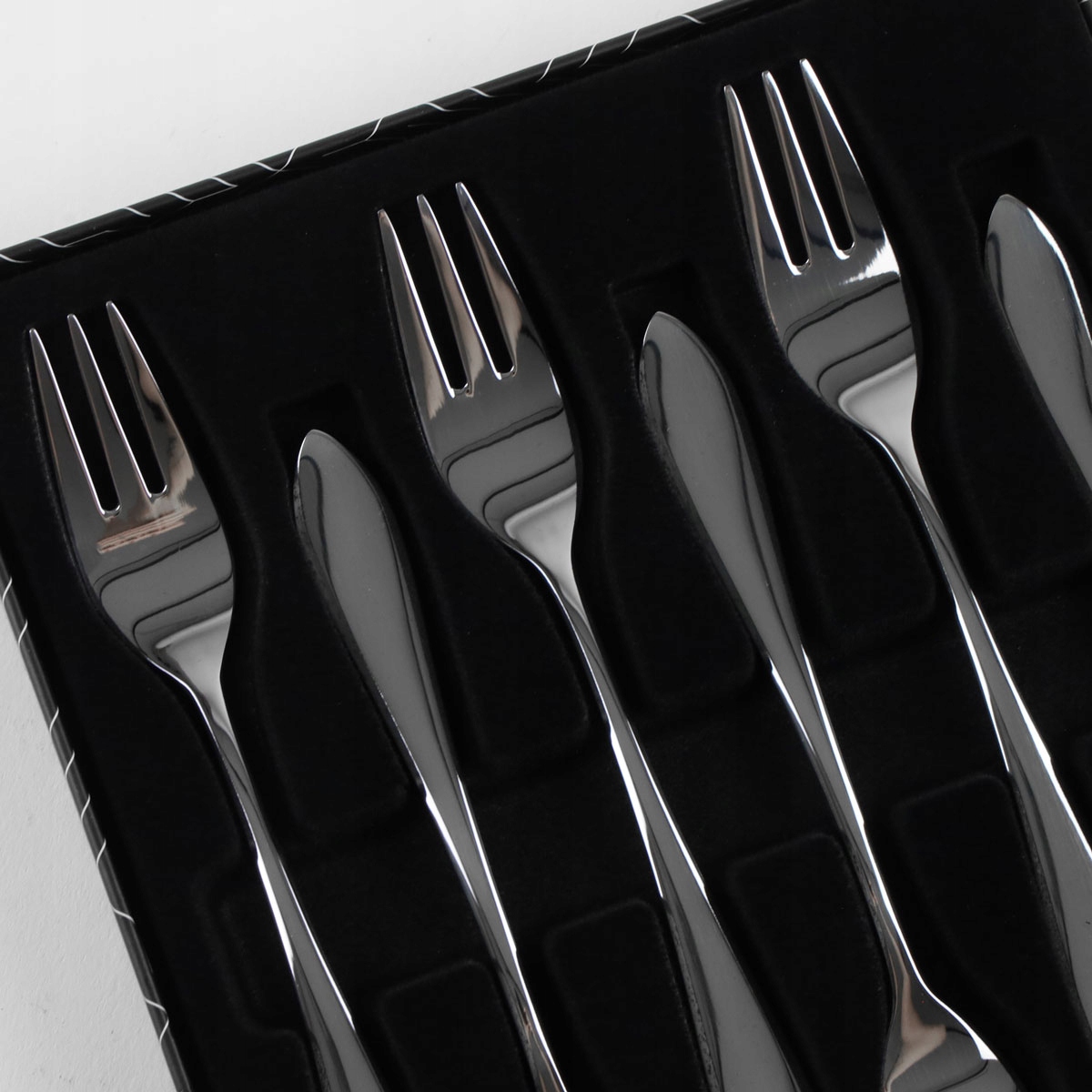 ZESTAW WIDELCZYKI DO CIASTA 6 os kpl PREMIUM 18/10