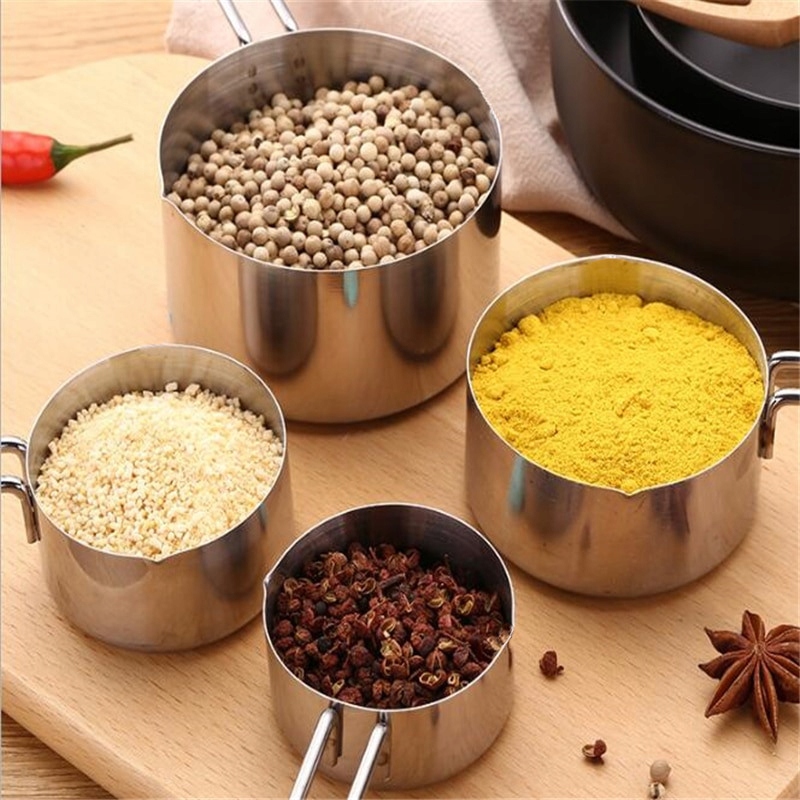 KOMPLET MIARKI KUCHENNE do odmierzania zestaw 4w1