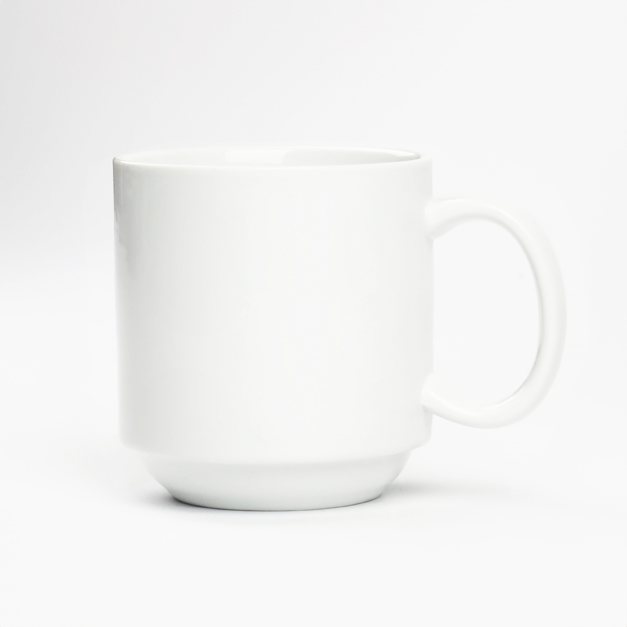 KUBEK PORCELANOWY BIAŁY 350ML Z UCHEM DO KAWY HERBATY UNIWERSALNY