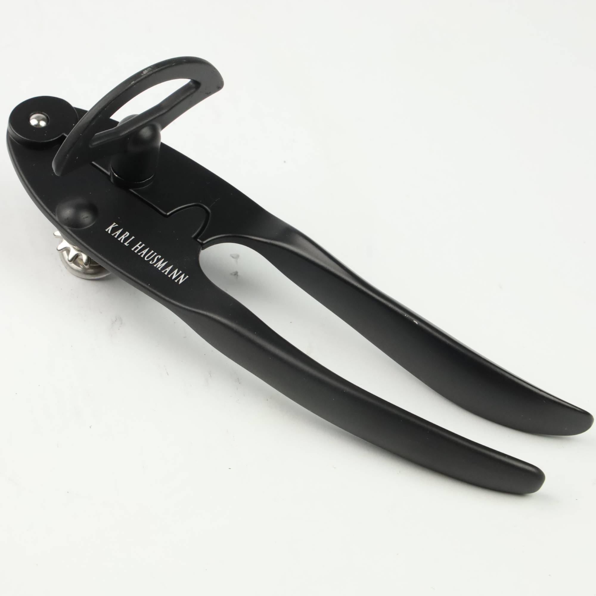 OTWIERACZ DO PUSZEK KONSERW CIĘŻKI SOLIDNY CZARNY STAL NIERDZEWNA