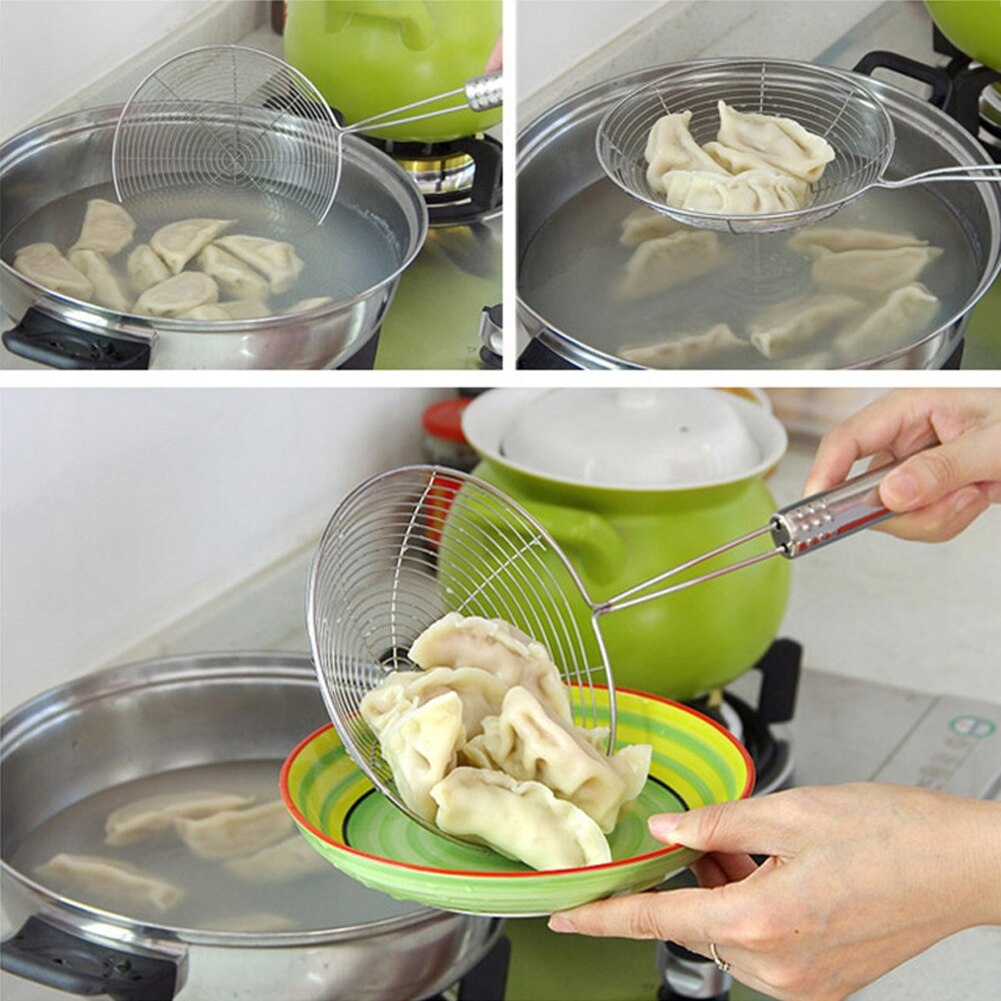 ŁYŻKA CEDZAKOWA do klusek pierogów frytek Nabierak