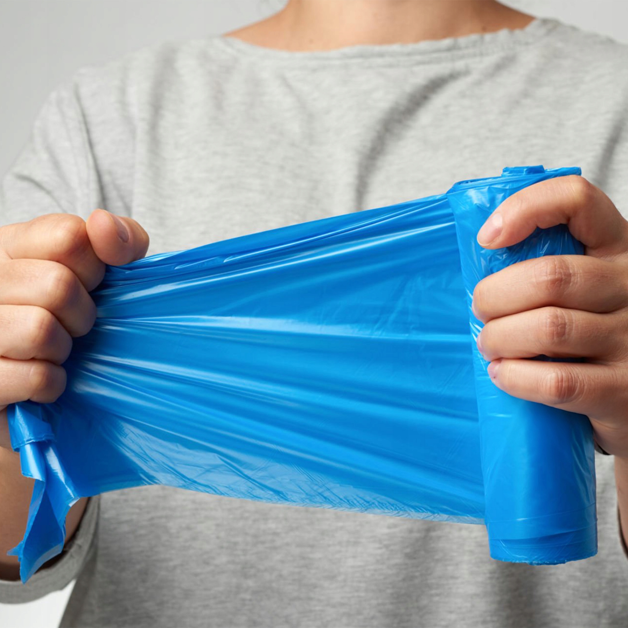 WORKI NA ŚMIECI 35L 15 SZT NIEBIESKIE DO SEGREGACJI NA ODPADY WYTRZYMAŁE