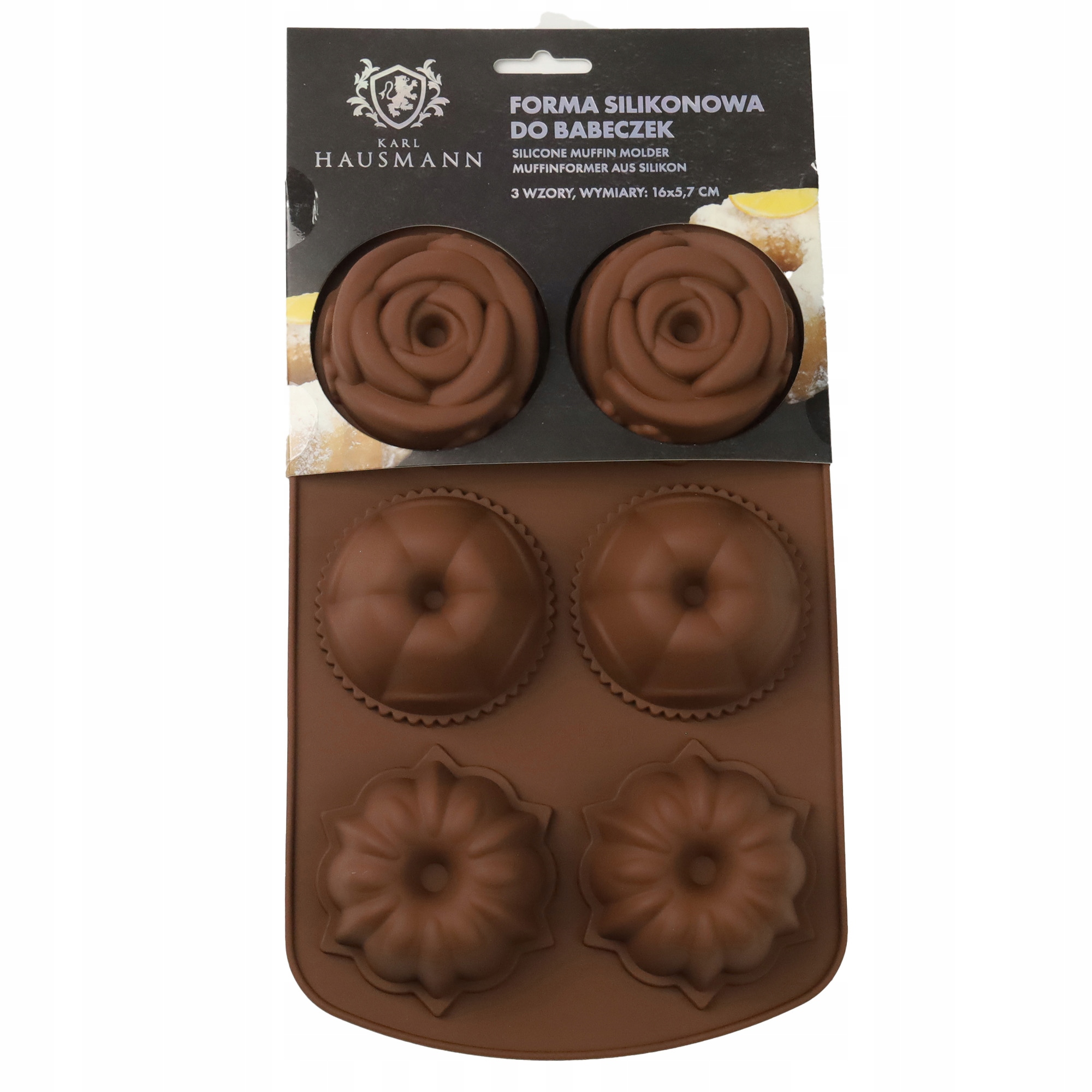 FORMA SILIKONOWA DO MUFFINEK MASY CUKIERNICZEJ CIASTA CZEKOLADY PRALIN