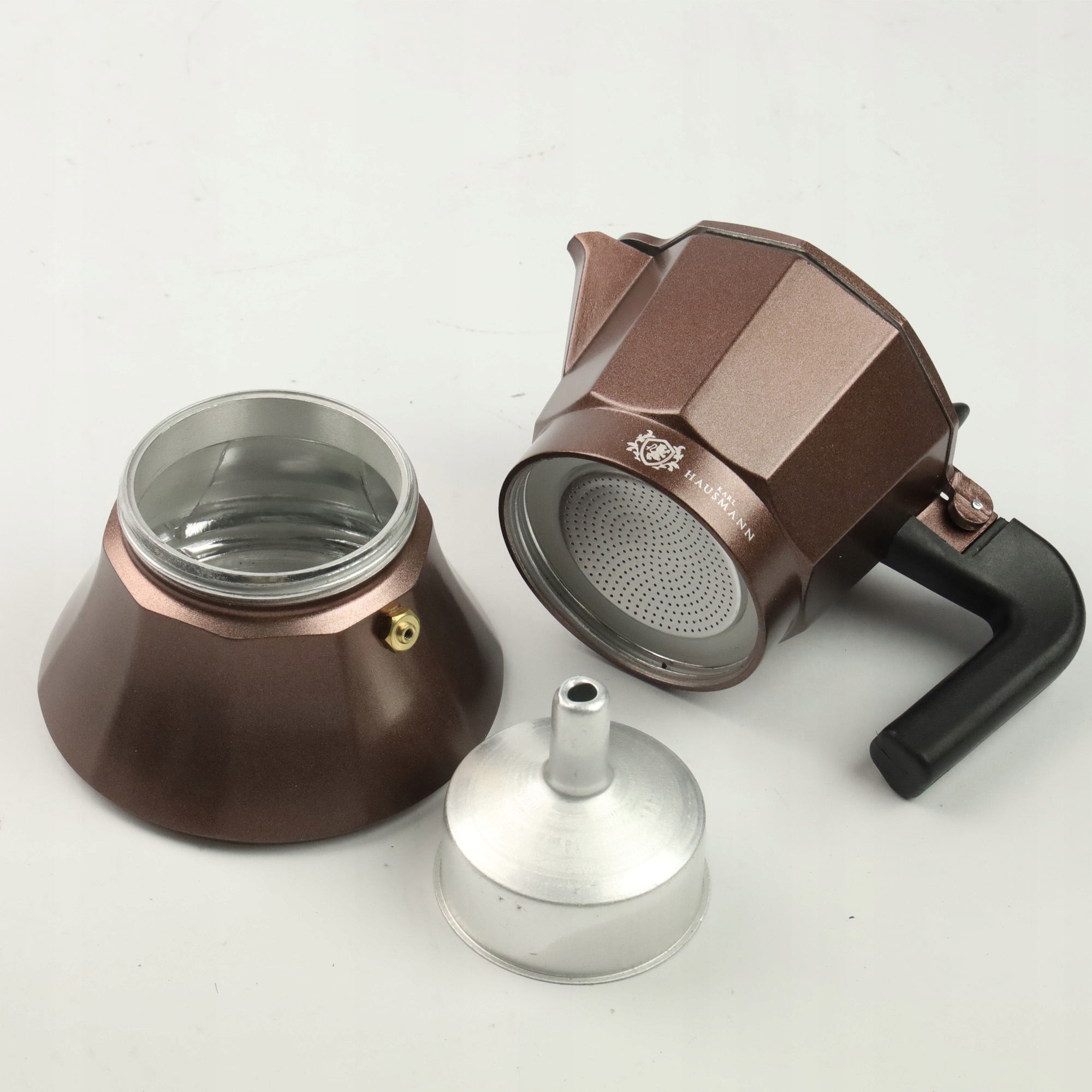 KAWIARKA ALUMINIOWA ZAPARZACZ DO KAWY KAFIETERKA WŁOSKA MOKA NA 3 KAWY