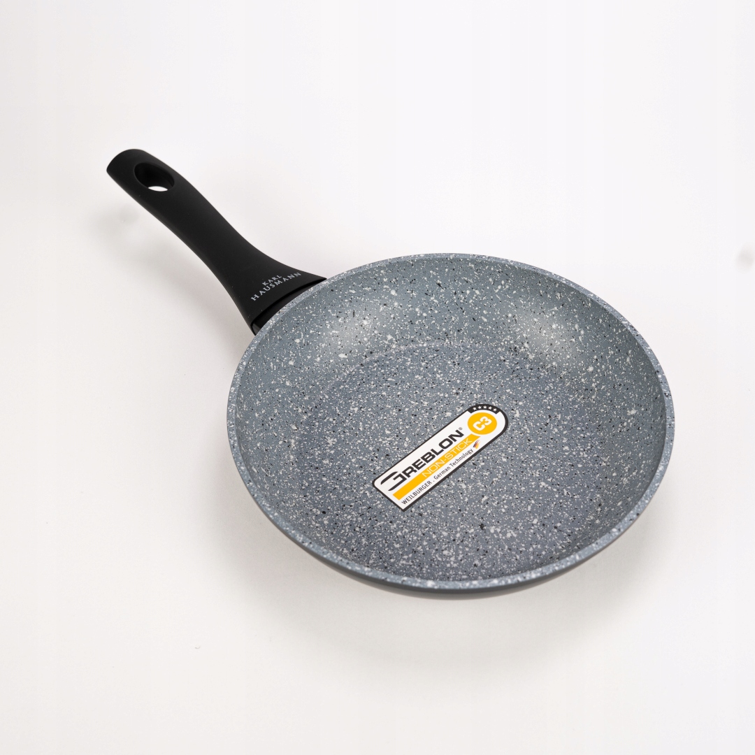 KOMPLET 4 PATELNI GRANITOWYCH INDUKCJA NON STICK