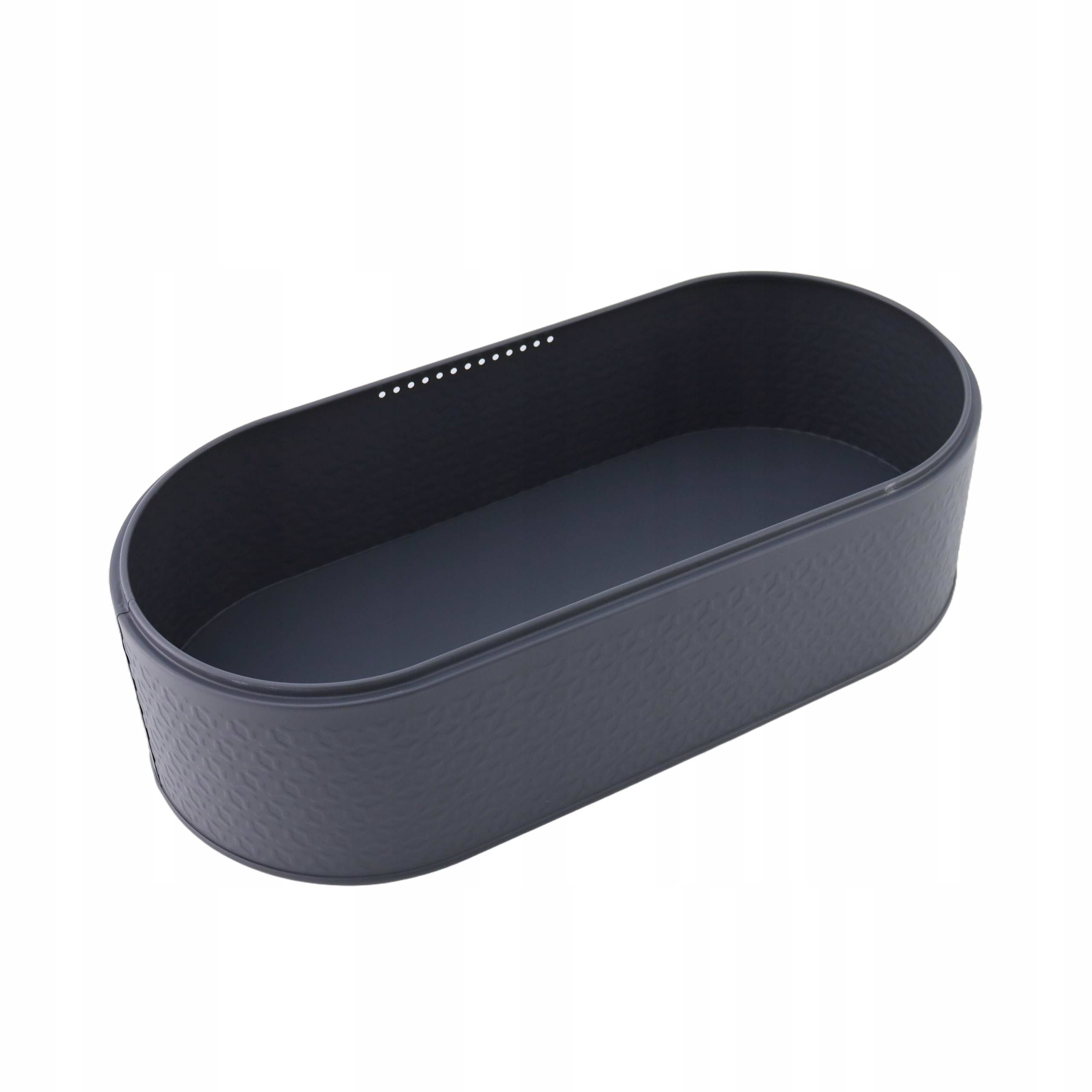 Chlebak pojemnik na pieczywo na chleb bułki stalowy deska bambusowa szary