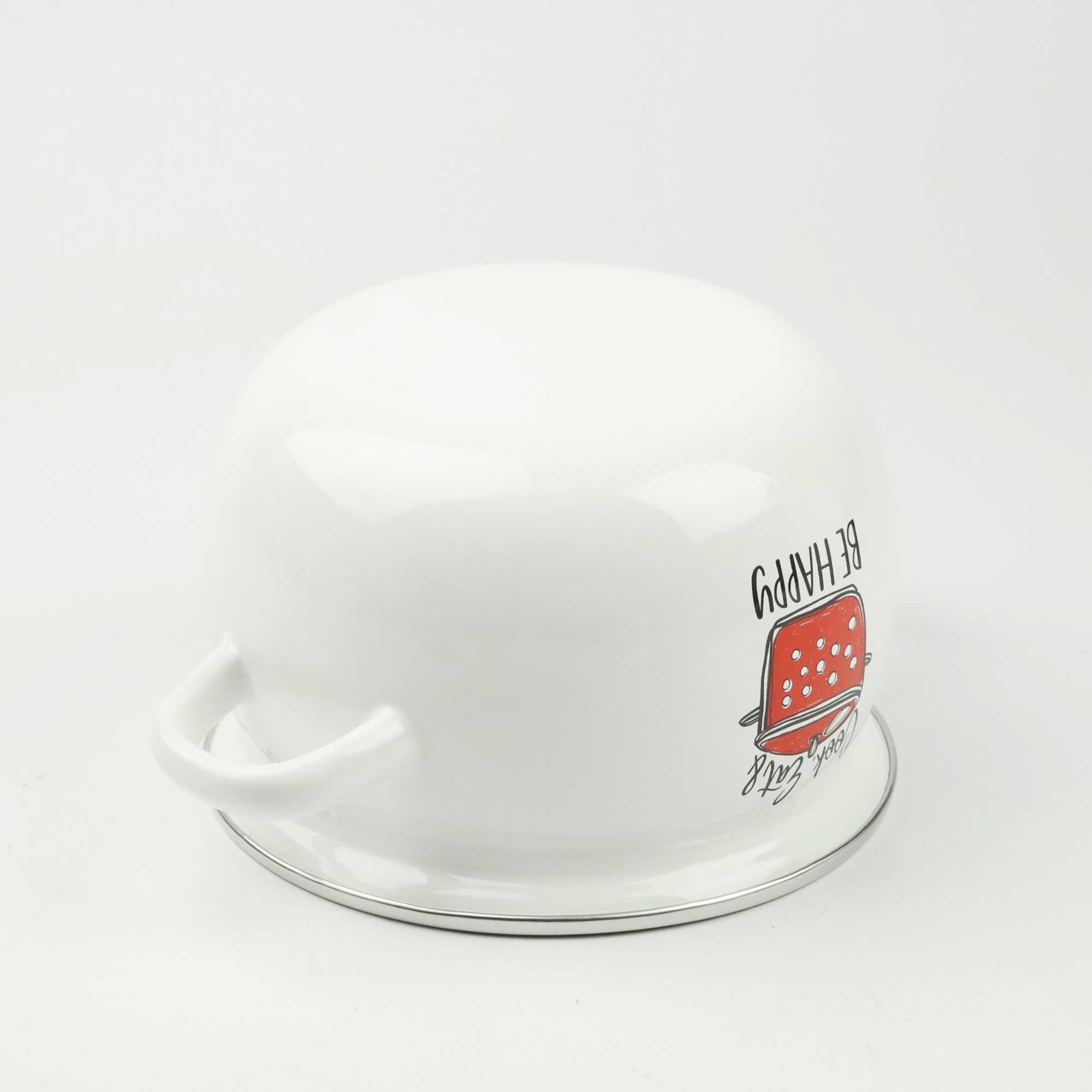 ZESTAW 4 GARNKÓW EMALIOWANYCH Z POKRYWAMI TRADYCYJNE GARNKI EMALIOWANE