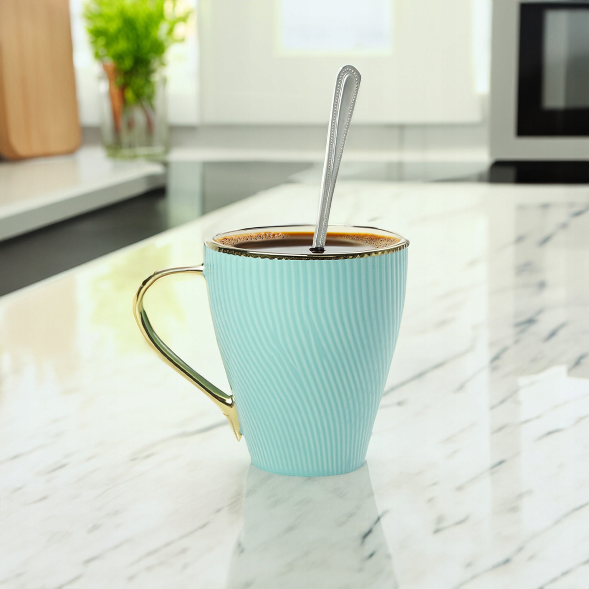 KPL. ŁYŻECZEK MOCCA OLIVIA 3SZT - DO KAWY, DESERÓW I ELEGANCKICH STOŁÓW