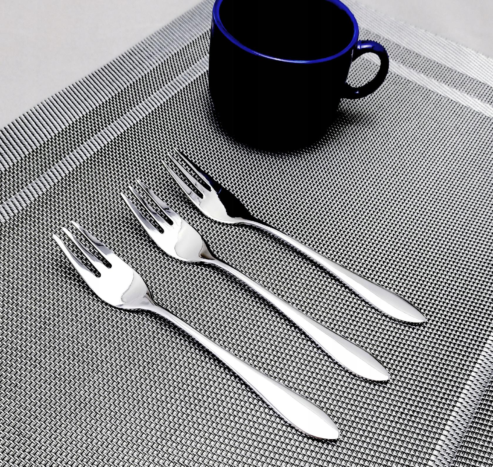 ZESTAW WIDELCZYKI DO CIASTA 6 os kpl PREMIUM 18/10