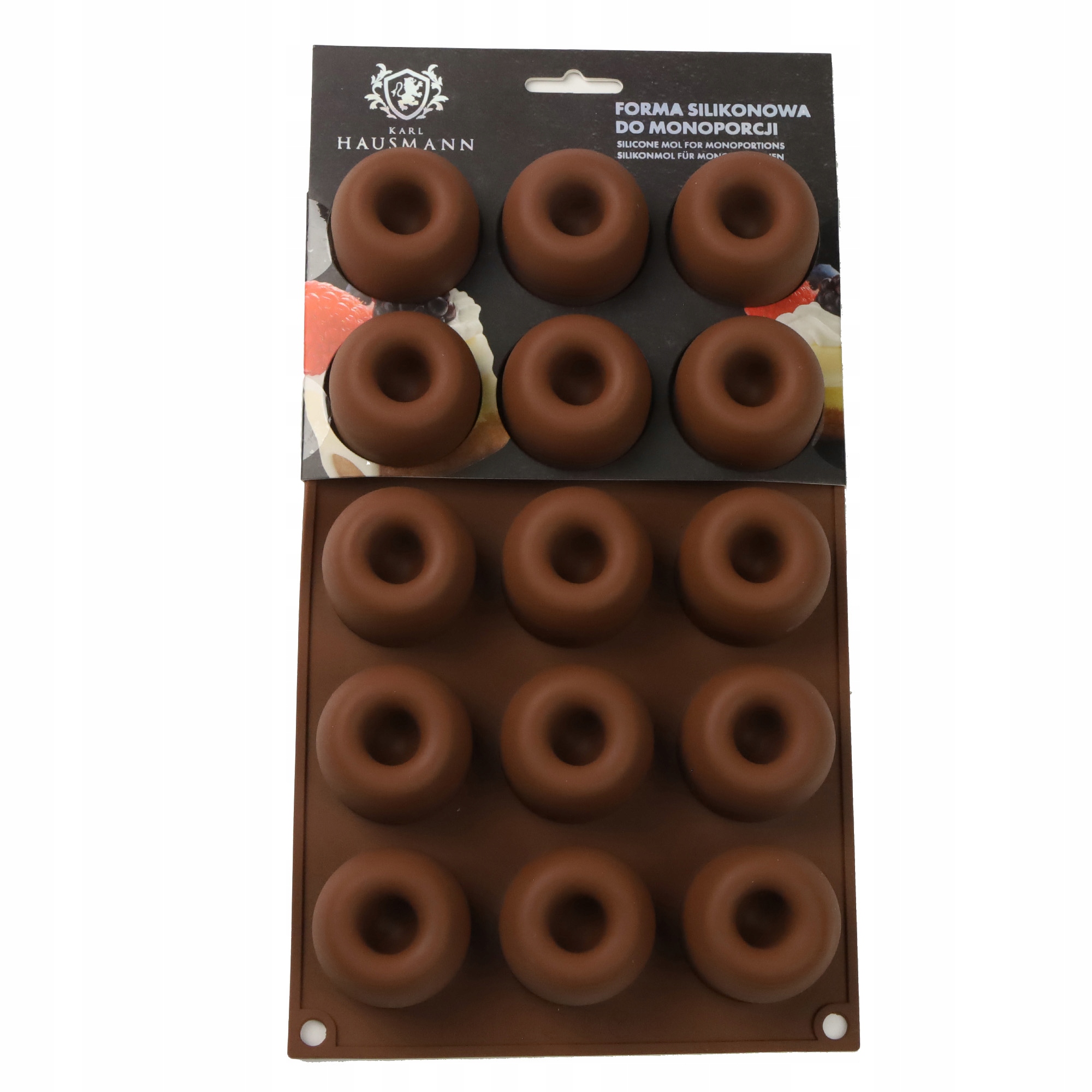 FORMA SILIKONOWA DO MONOPORCJI MASY CUKIERNICZEJ CIASTA CZEKOLADY PRALIN
