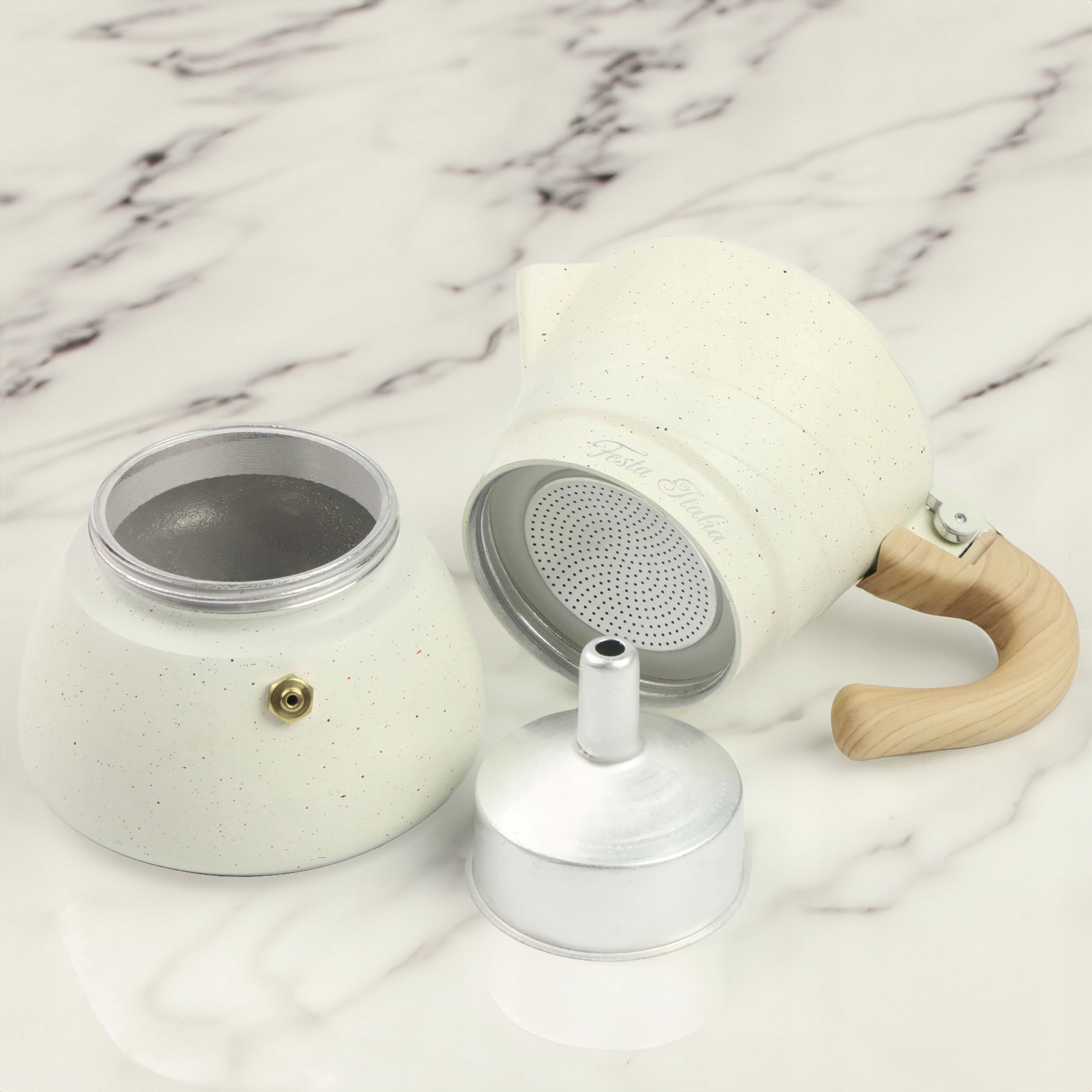 KAWIARKA ALUMINIOWA ZAPARZACZ DO KAWY KAFIETERKA WŁOSKA MOKA NA 3 FILIŻANKI