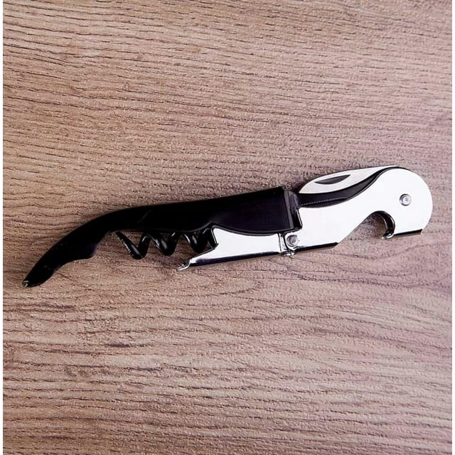 KORKOCIĄG 3 W 1 DO WINA STALOWY Z OTWIERACZEM DO BUTELEK OTWIERACZ I NOŻYK