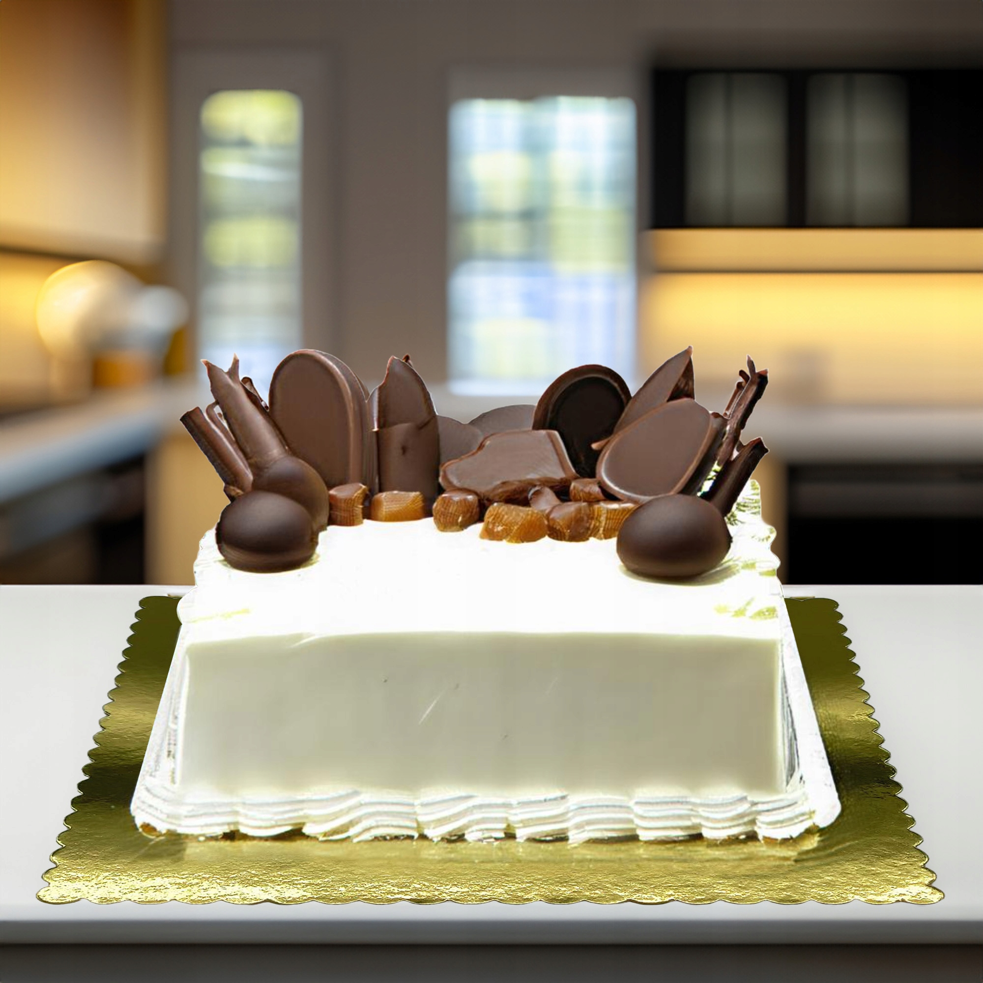 5 SZT PODKŁADY POD TORT CIASTO 35 CM KWADRATOWY ZŁOTY POŁYSK GRUBY SZTYWNY