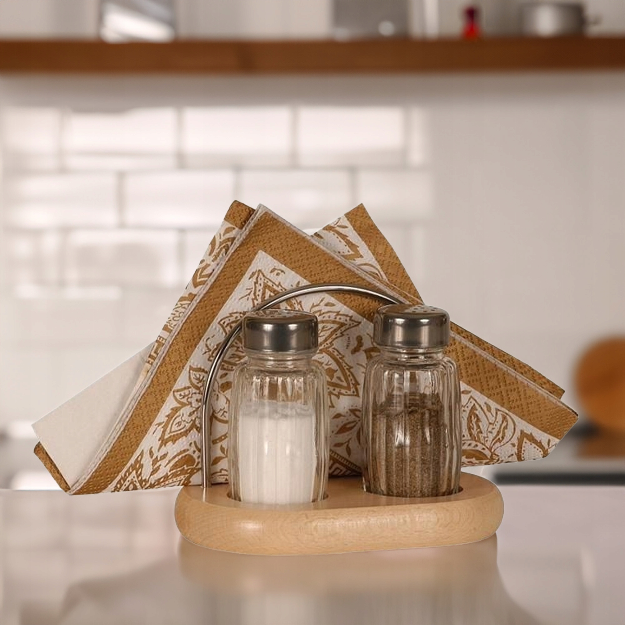 KPL SOLNICZKA PIEPRZNICZKA PRZYPRAWNIK POJEMNIKI NA SÓL PIEPRZ NA POSTAWCE